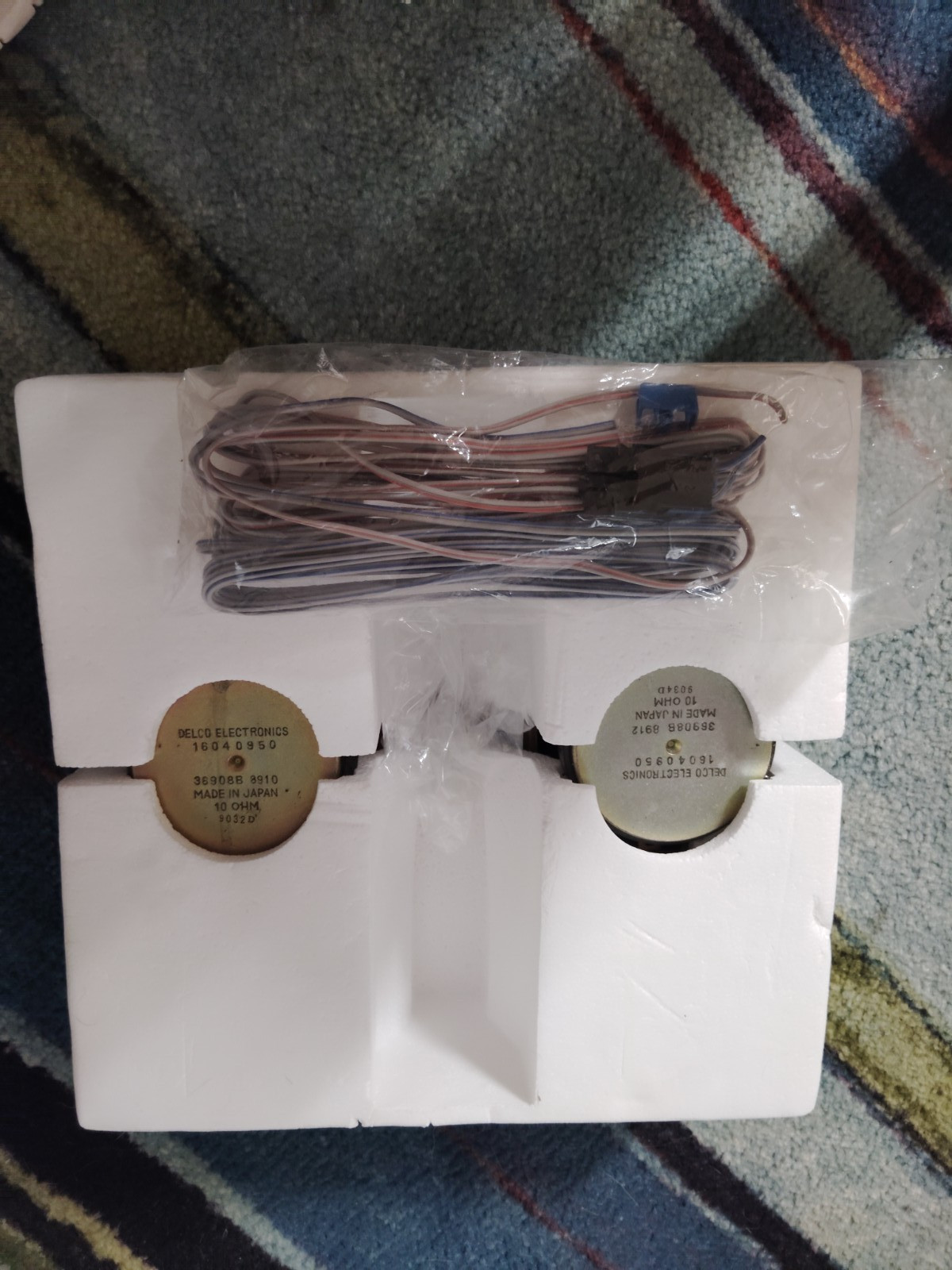 Vintage GM Delco 16040950 4x10 Speakers Pair 10 Ohm OEM Made in Japan