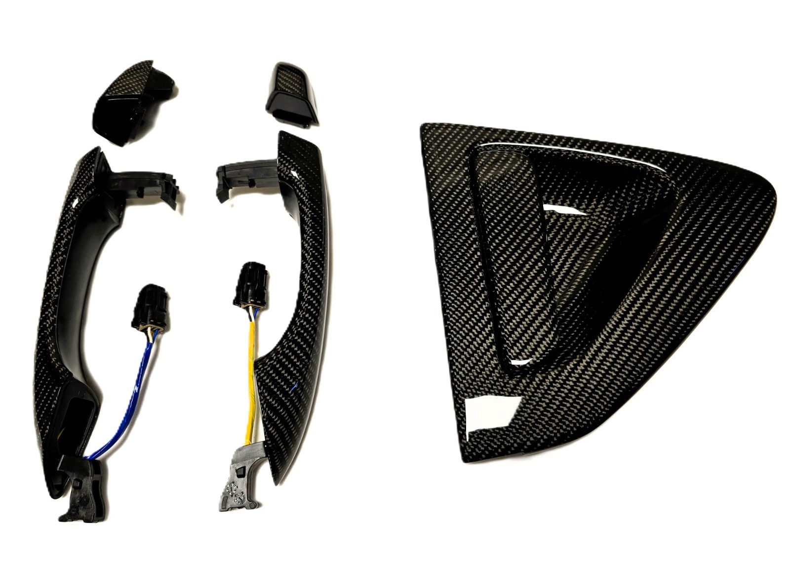 1:1 Full Replacement Dry Carbon Fiber Exterior Door Handles for Veloster N JS