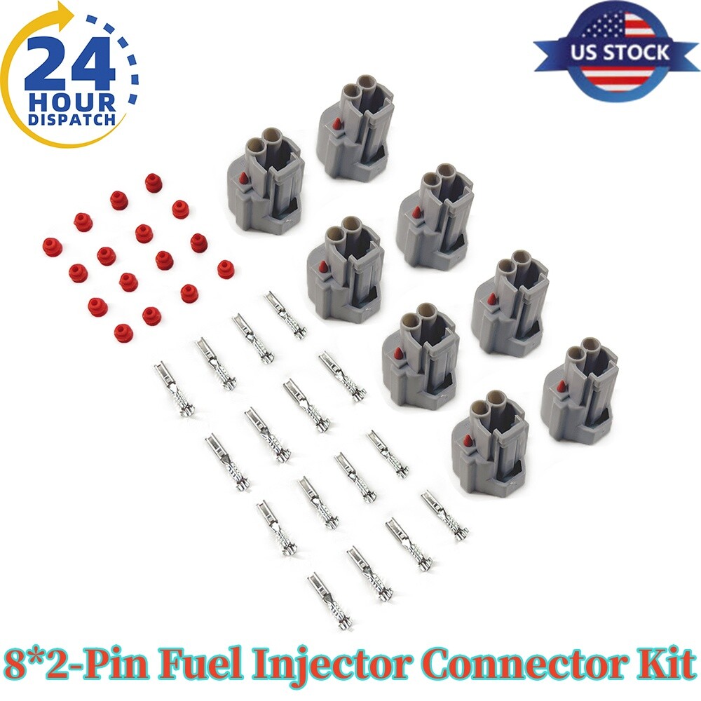8Packs FOR Nippon Denso 2-Pin Fuel Injector Connector Plug Clip Kit 90980-11153 8Packs FOR Nippon Denso 2-Pin Fuel Injector Connector Plug Clip Kit 90980-11153