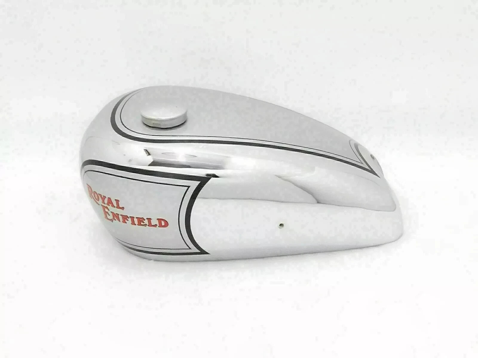 Royal Enfield J J2 G1 G2 Models Steel Chrome & Silver Petrol Fuel Tank  +Cap