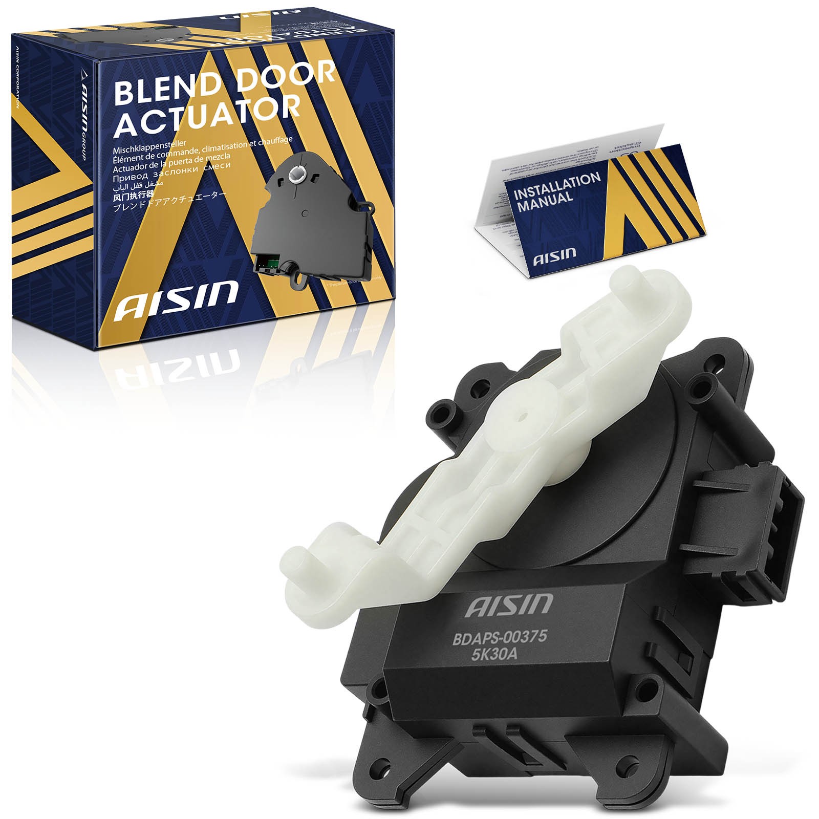 AISIN Left Main HVAC Blend Door Actuator for Honda Accord 2003-2007 2.4L 3.0L