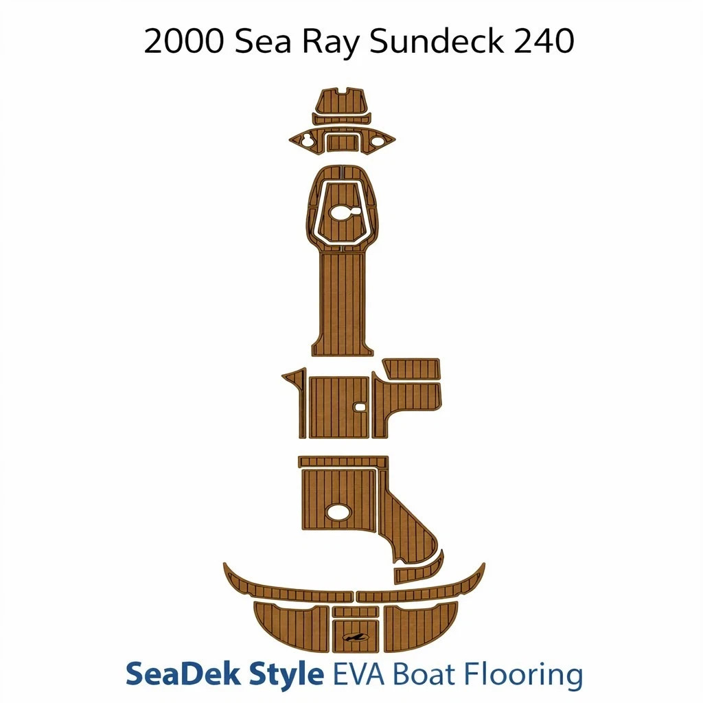 2000 Sea Ray Sundeck 240 Swim Platform  cockpit SeaDek style EVA  Boat Flooring