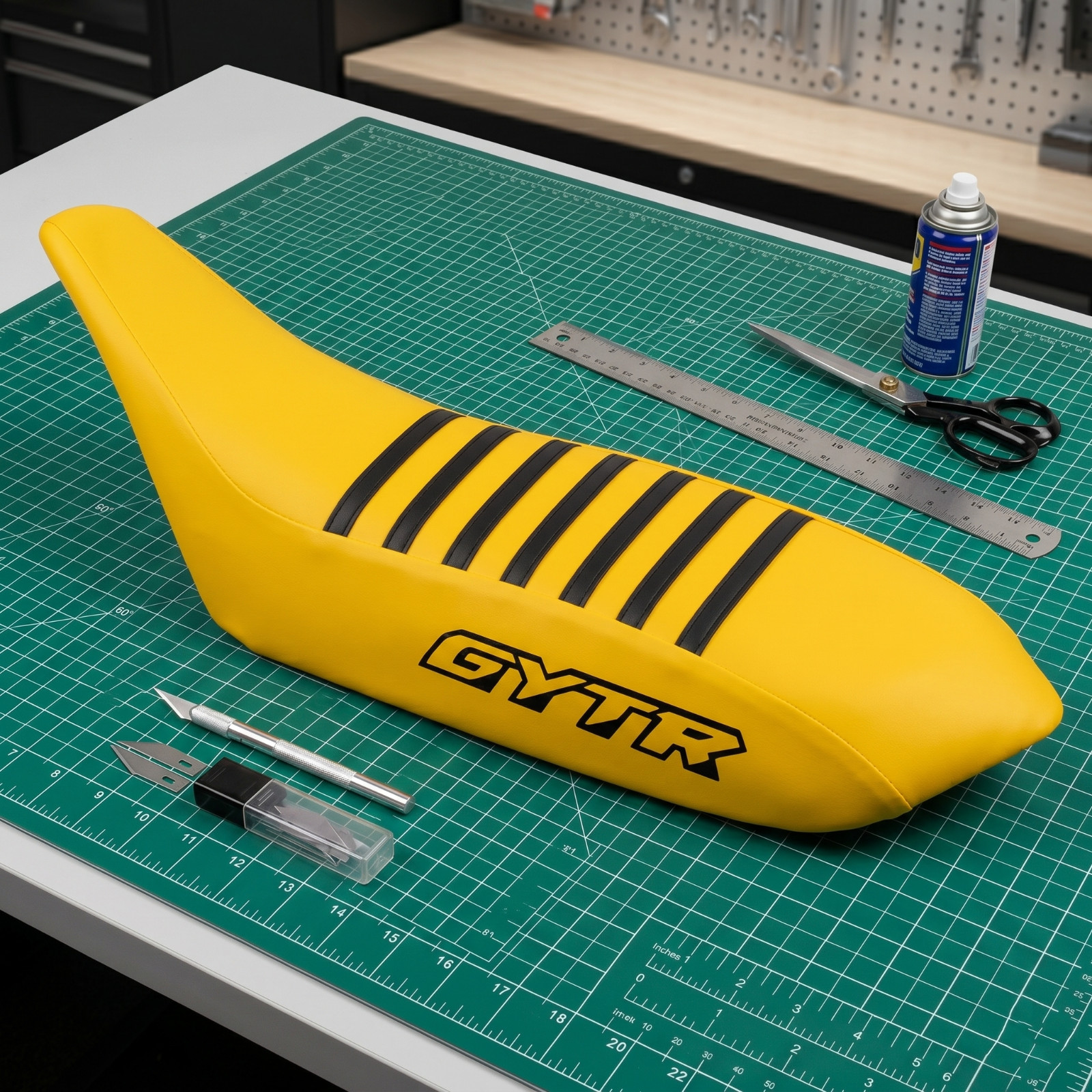 Yamaha Raptor 660 Raptor 660R 2001 To 2004 Models Yellow Vinyl Seat Cover