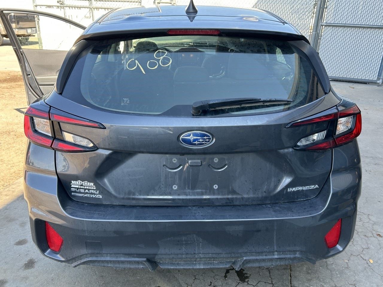 2024 2026 SUBARU IMPREZA Trunk Hatch Tailgate GRAY P8Y 185993