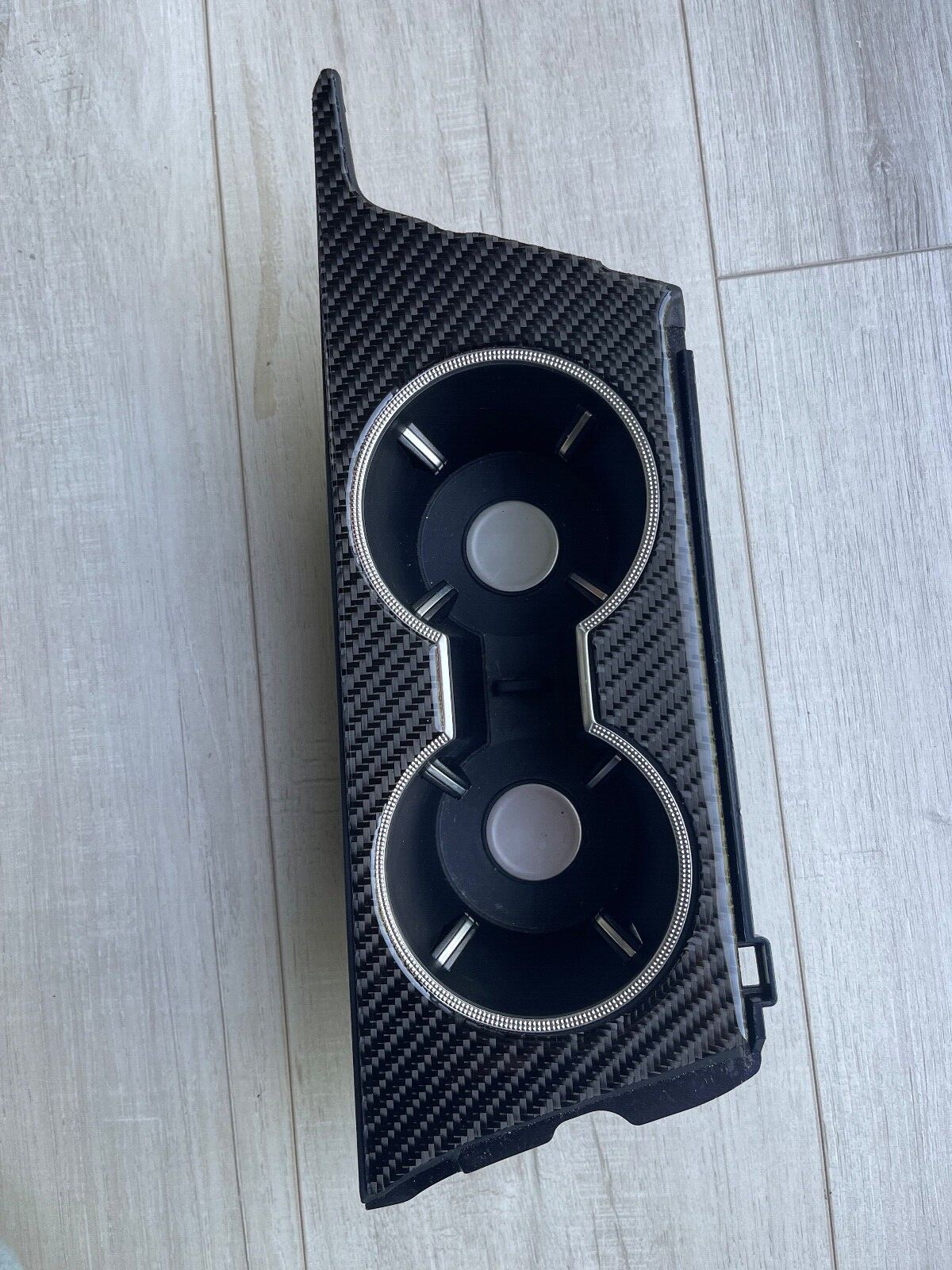Genesis G70 Carbon Fiber Interior Cup Holder Cover Trim Piece Genuine 3M Overlay
