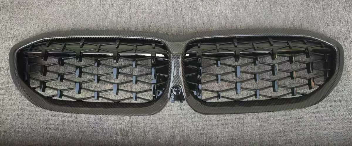 Real Carbon Fiber Front Kidney Grill Grille Fit For BMW G20 320i 330i M340i 19+