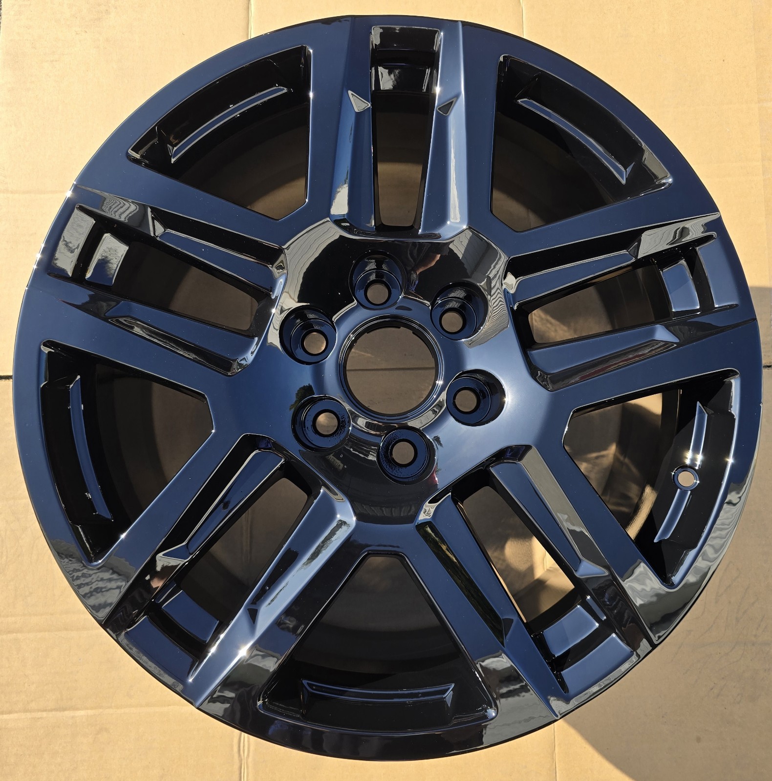 2019-2026 Chevrolet GMC Silverado Sierra OEM Factory BLACK Wheel Rim 23377017 1 2019-2026 Chevrolet GMC Silverado Sierra OEM Factory BLACK Wheel Rim 23377017 1
