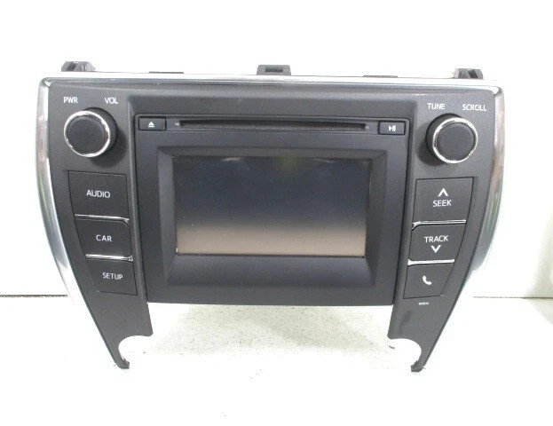 2016-2017 Toyota Camry CD Player Radio w/ Dash Display Screen ID 100614 OEM