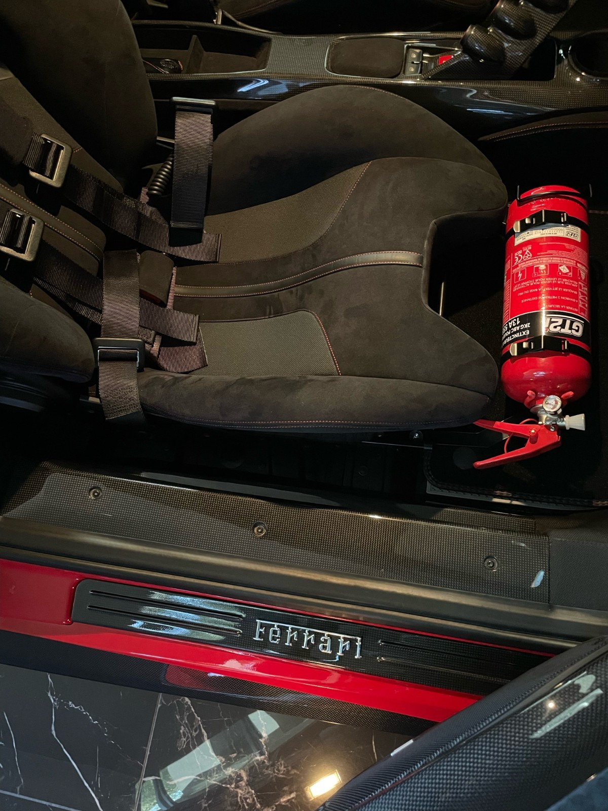 Fire Extinguisher Bracket for Ferrari 488 GTB Spider Pista - Safety & Style