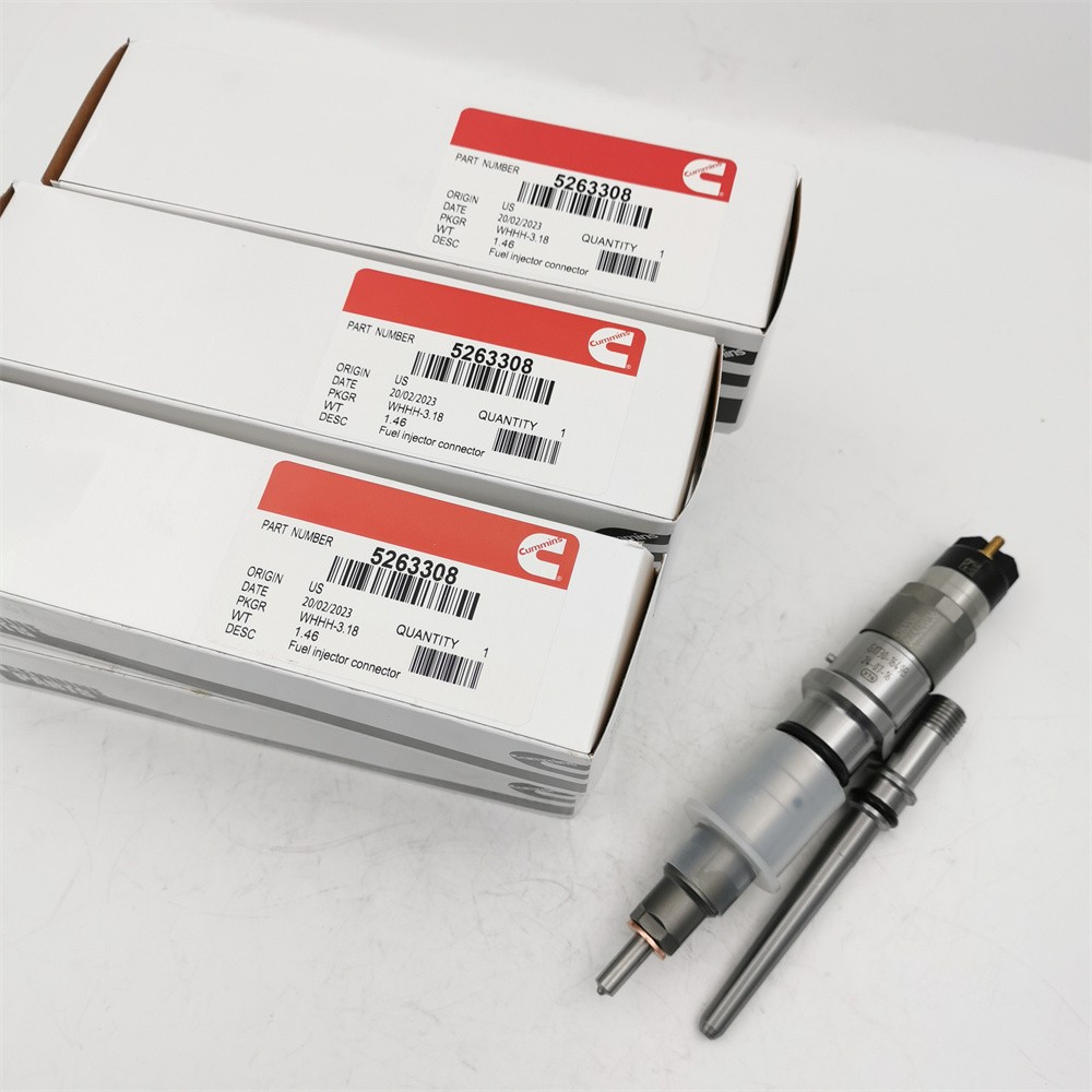 6X 5263308 Fuel Injectors w/Tube for Cummins QSL8.9L Komatsu PC300-8 0445120236