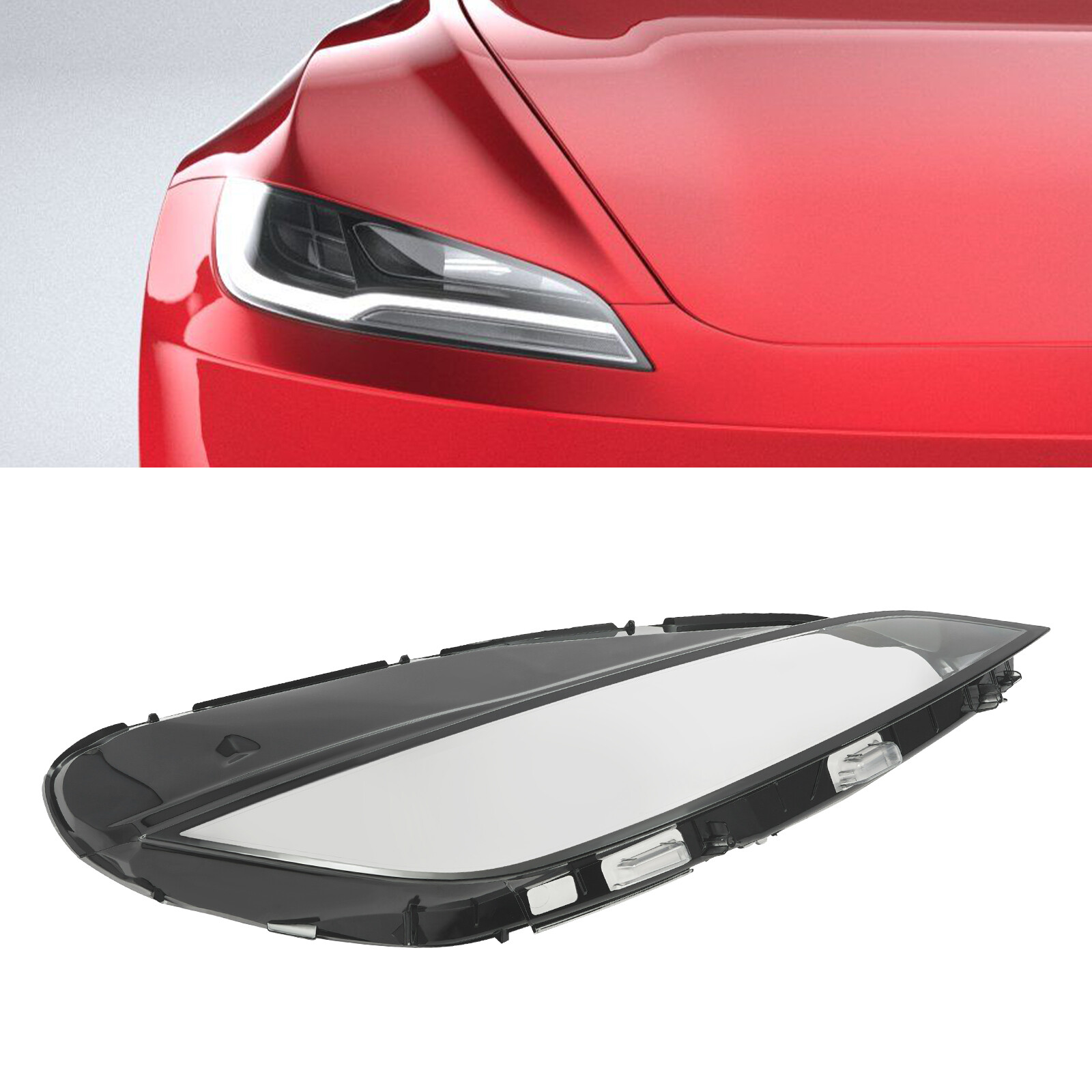 Headlight Clear Lens Cover, Right Headlight Cover, For Tesla Model 3 2024-2025 Headlight Clear Lens Cover, Right Headlight Cover, For Tesla Model 3 2024-2025