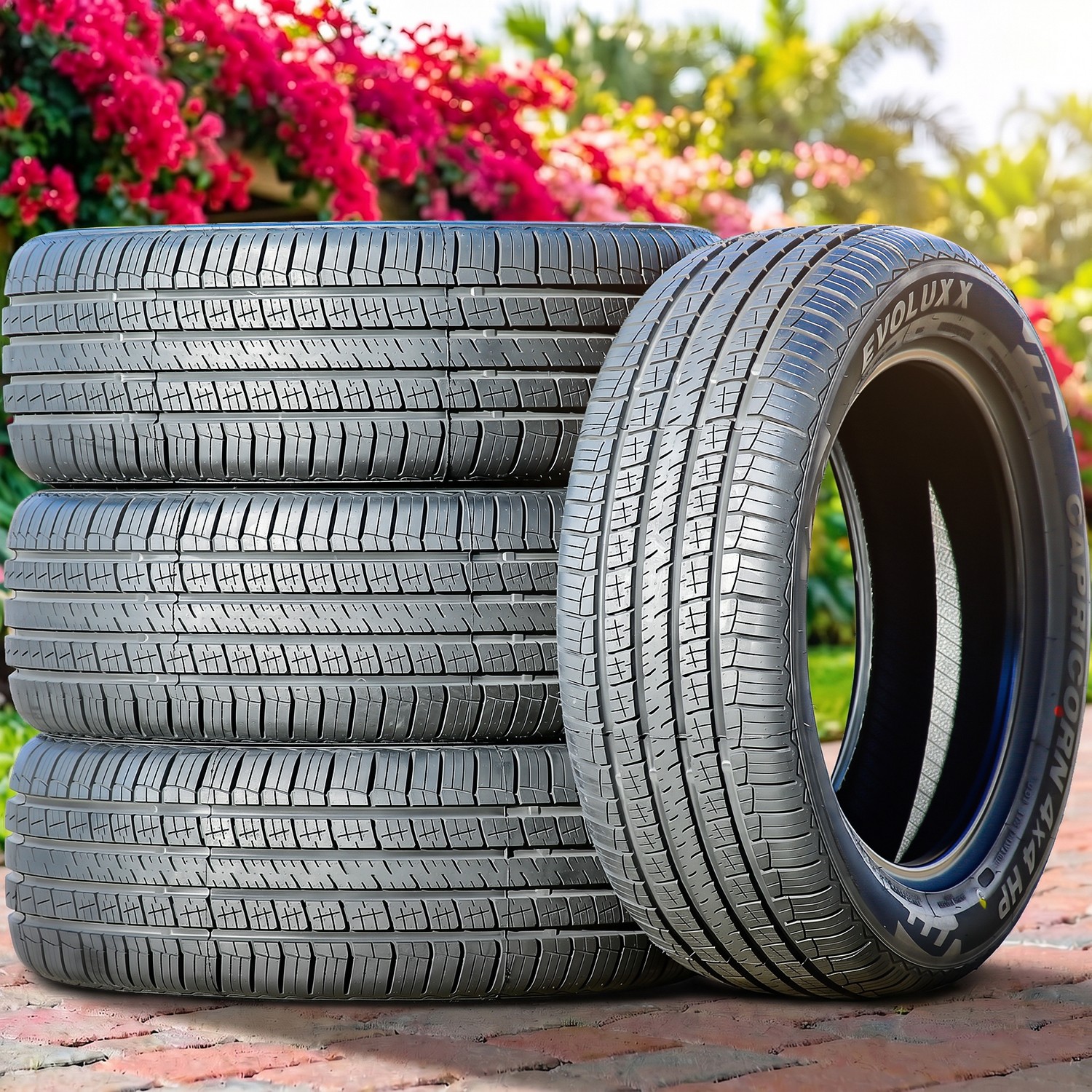 4 Evoluxx Capricorn 4X4 HP 225/75R16 104H All Season Tires 55k Mi Warranty 480AA 4 Evoluxx Capricorn 4X4 HP 225/75R16 104H All Season Tires 55k Mi Warranty 480AA