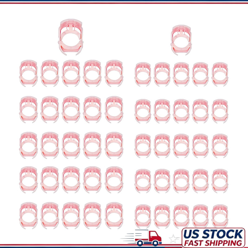 50PCS Nylon Fuel Line Retaining Clips 3/8 5/16 Repair Kit Ford 50PCS Nylon Fuel Line Retaining Clips 3/8 5/16 Repair Kit Ford