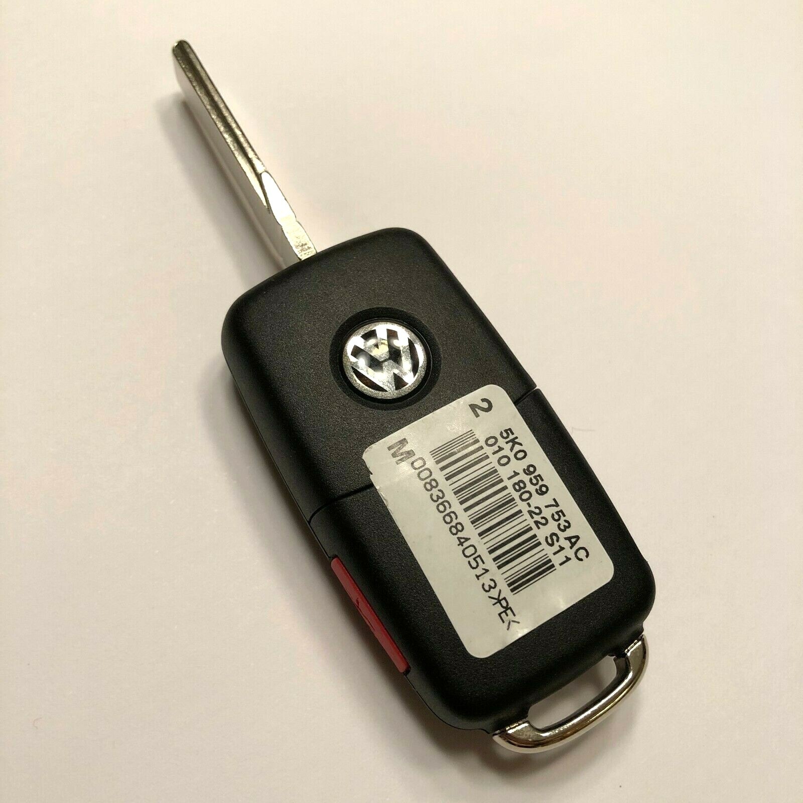 OEM Volkswagen Keyless Remote Fob 4 Button w/Tag OEM Volkswagen NBG010180T