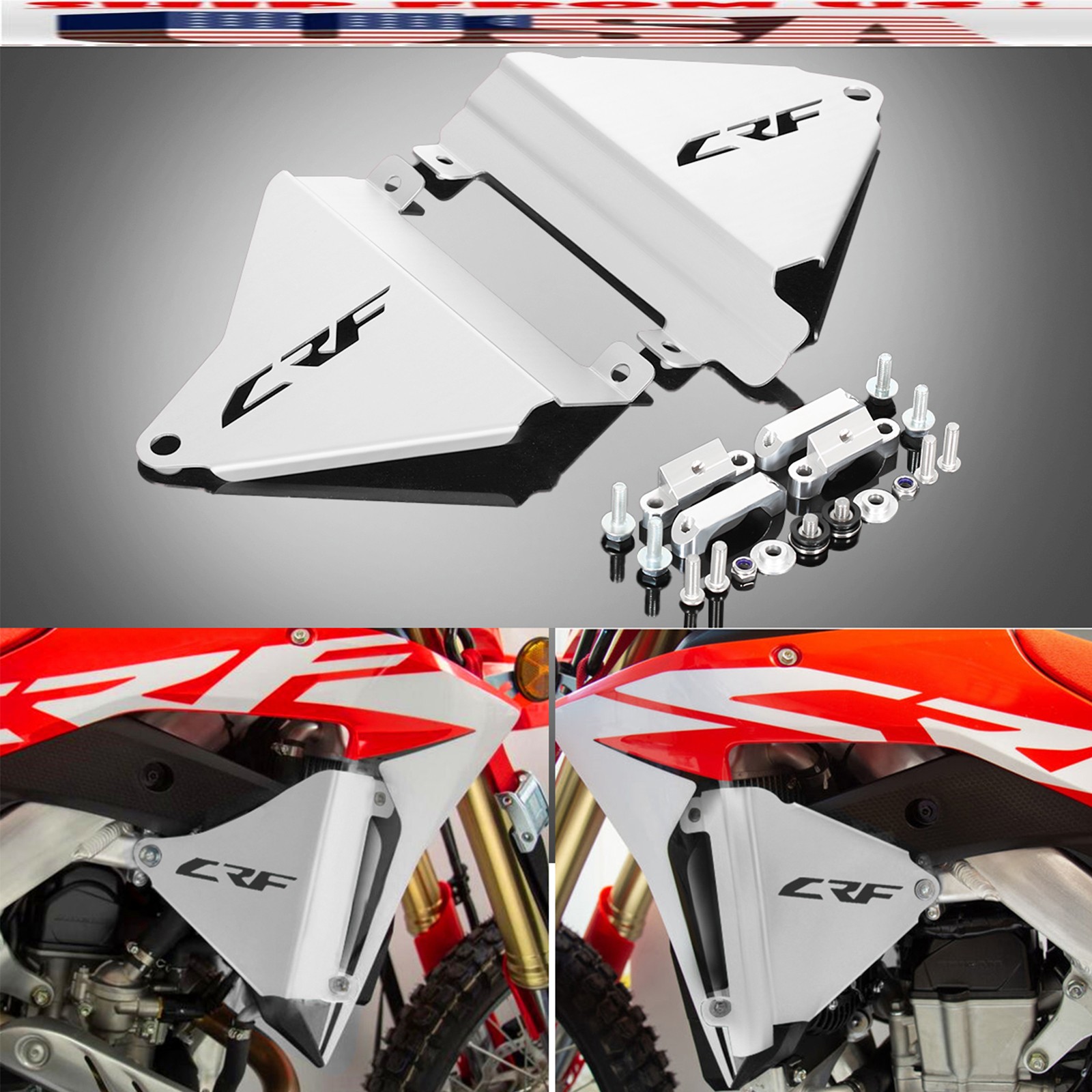 US Side Works Connection Radiator Braces For HONDA CRF450L/RL 450X 2019-2026
