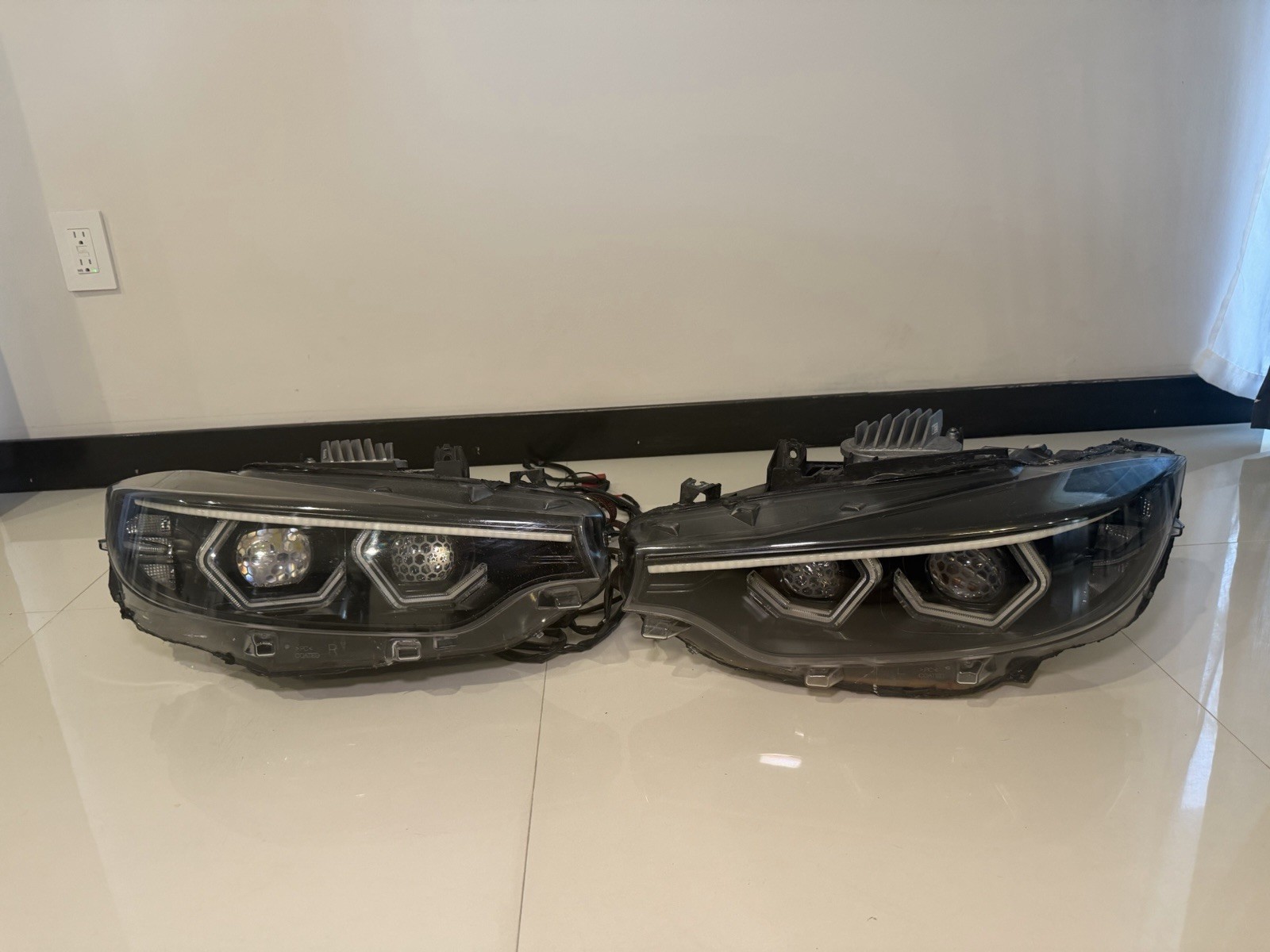 BMW F80 F82 F83 M3 M4 LCI LED Custom Headlights BavGruppe Demon Eyes OEM