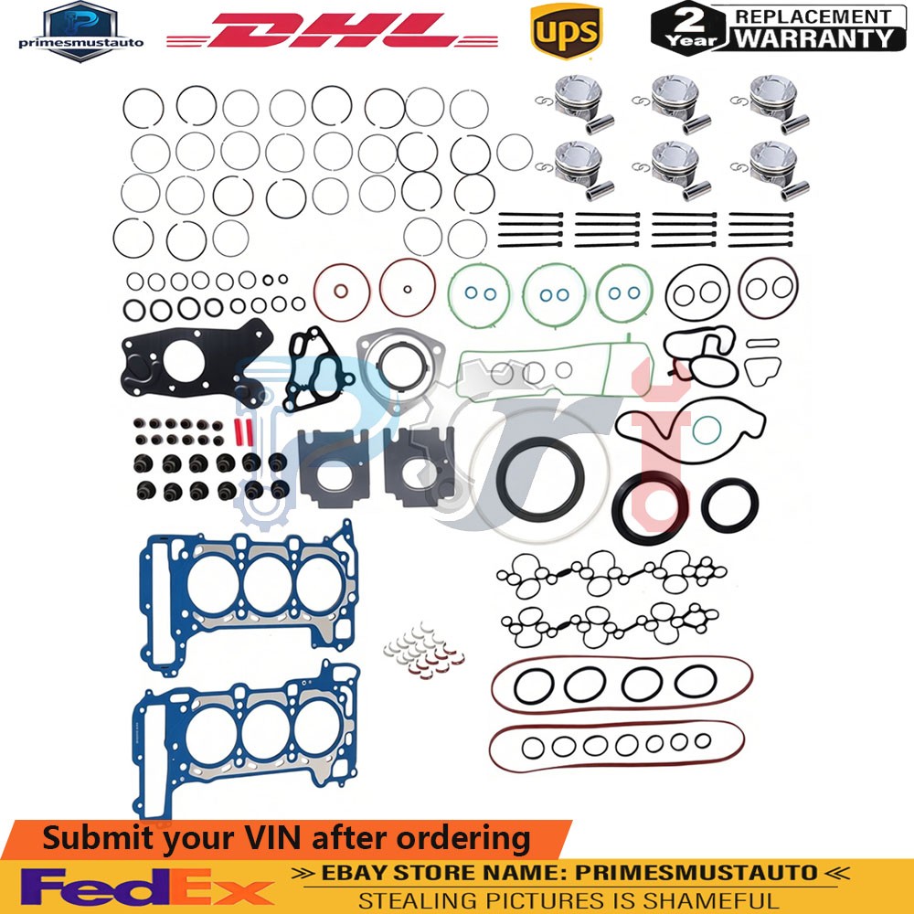 Engine Rebuild Overhaul Pistons Kit For Porsche Audi A6 S4 S5 B9 EA839 3.0 TFSI