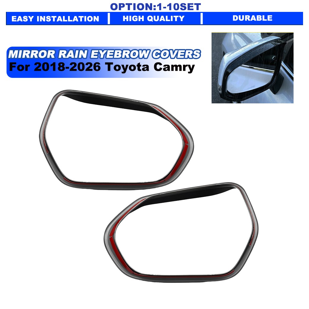 Rearview Mirror Rain Eyebrow Cover Trim For 18-26 Toyota Camry Front LH RH 2-20x