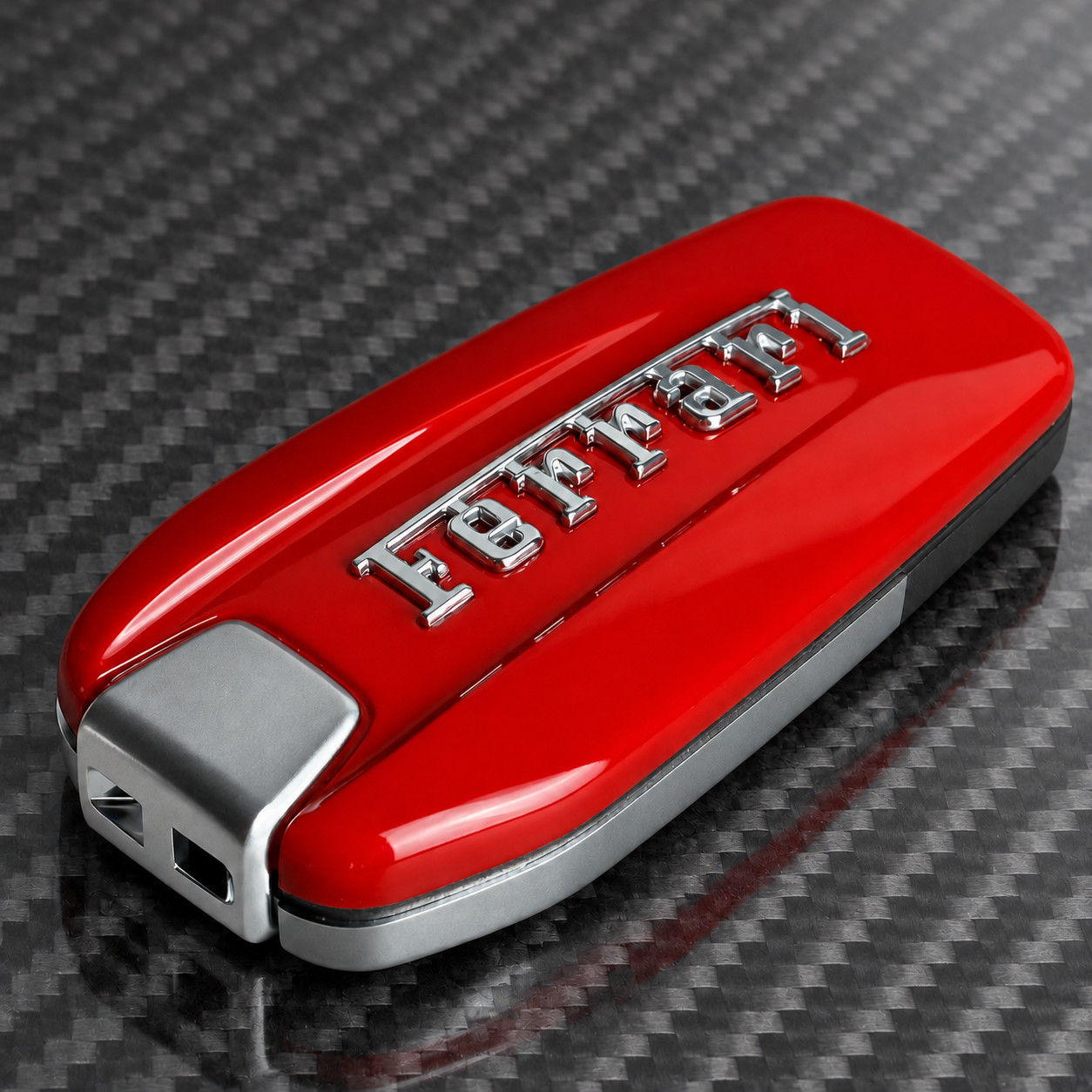 Ferrari Red Key Fob Shell, Luxury Car Key Housing, Automotive Collector Gift