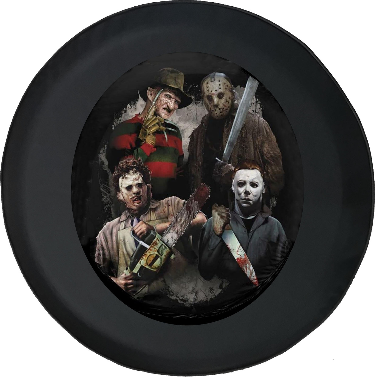 Funny Spare Tire Cover Halloween Villains Spooky Fits Jeep Camper RV Funny Spare Tire Cover Halloween Villains Spooky Fits Jeep Camper RV