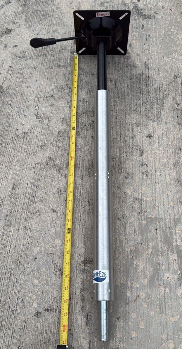 Attwood Swivl-Eze SP-3204 Adjustable Power Pedestal Pin Post 24\ Attwood Swivl-Eze SP-3204 Adjustable Power Pedestal Pin Post 24\