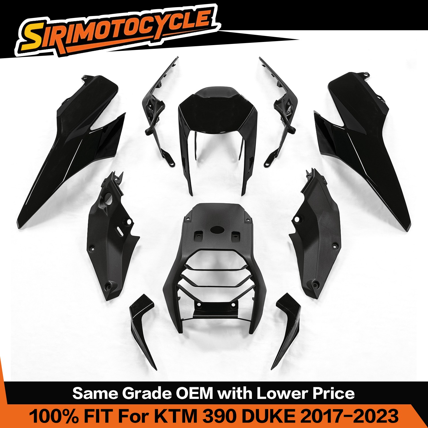 Bodywork Fairing Kits For KTM 390 DUKE 2017 2018 2019 2020 2021 2022 2023 ABS