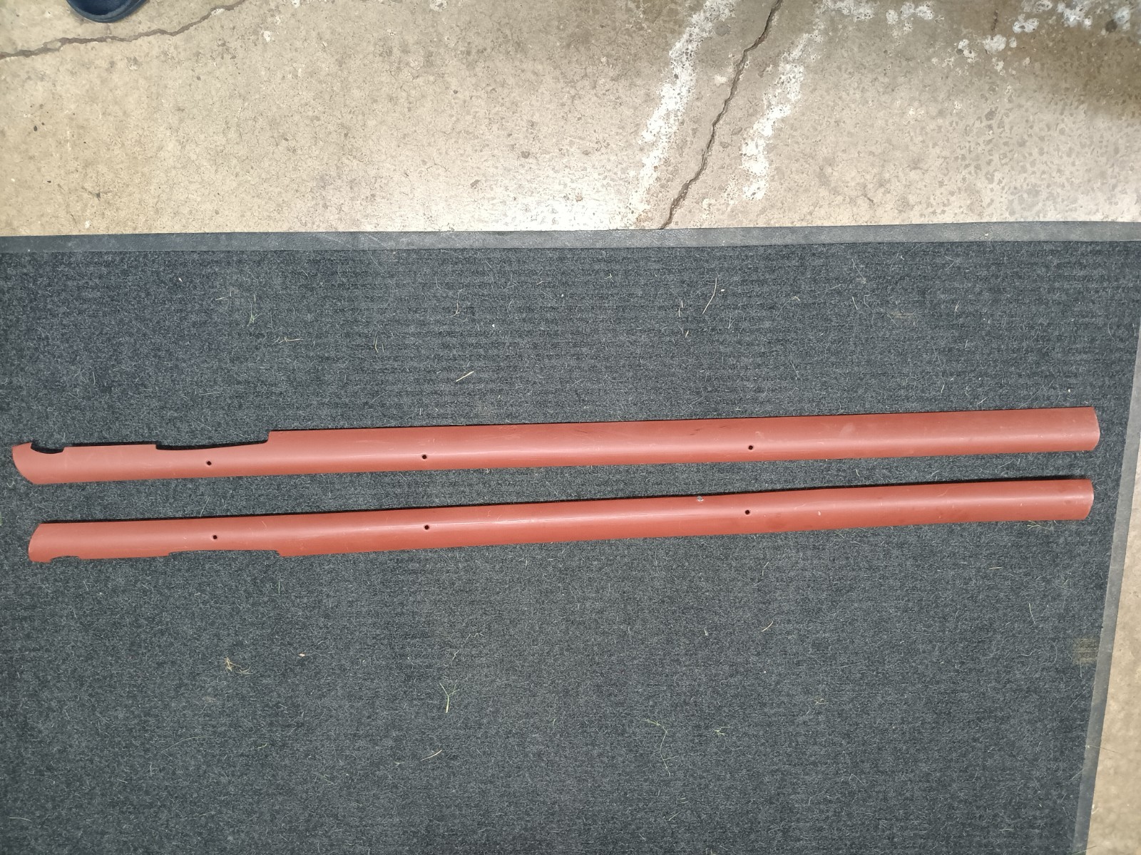 1955 1956 1957 Chevy Nomad Interior Garnish Molding Lower Long Straight Pair 1955 1956 1957 Chevy Nomad Interior Garnish Molding Lower Long Straight Pair