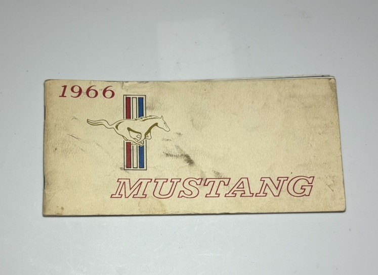 Vintage 1966 Ford Mustang Owners Manual Original OEM Third Printing April 1966