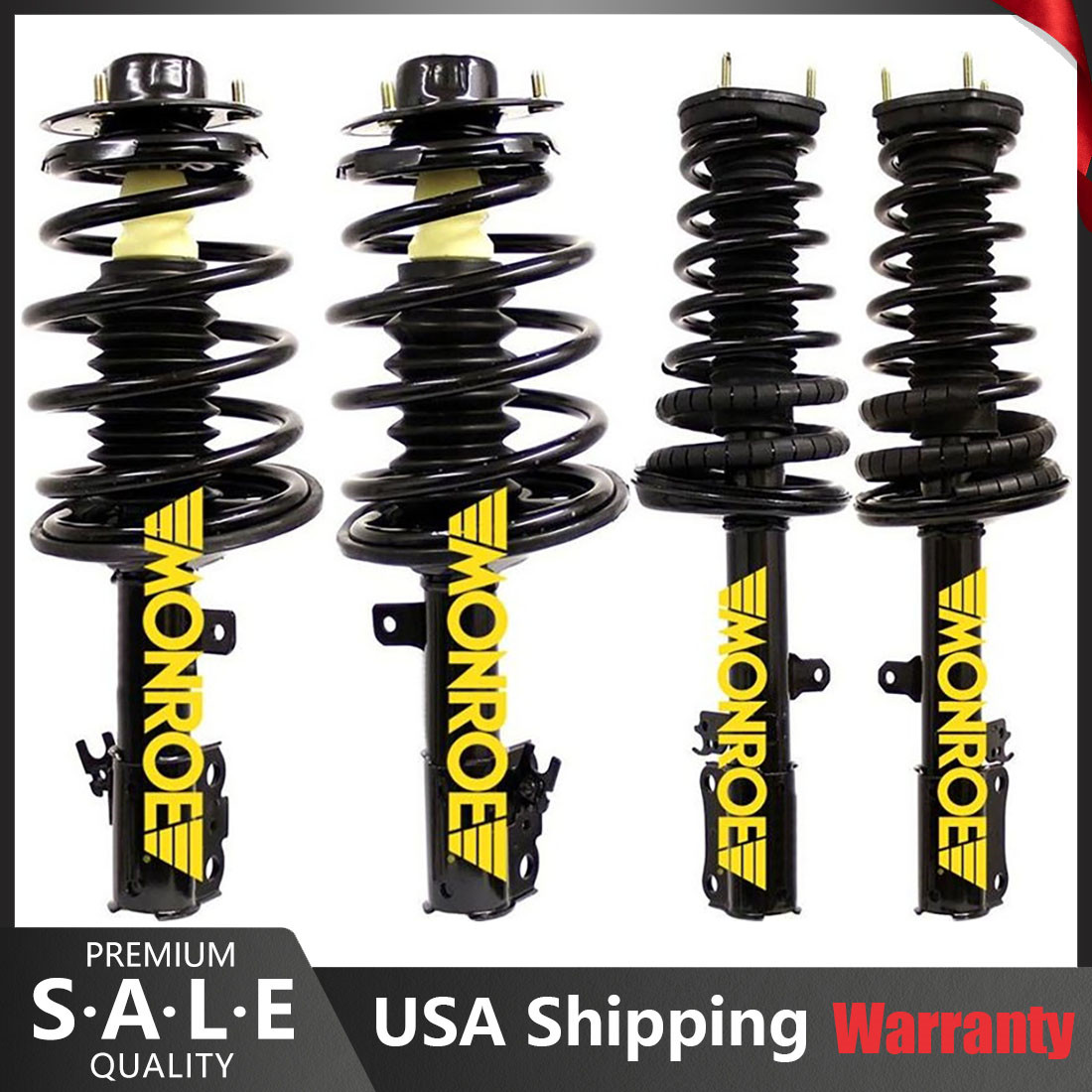 Monroe Front & Rear Struts For 1997 1998 1999 2000 2001 Lexus ES300 3.0L