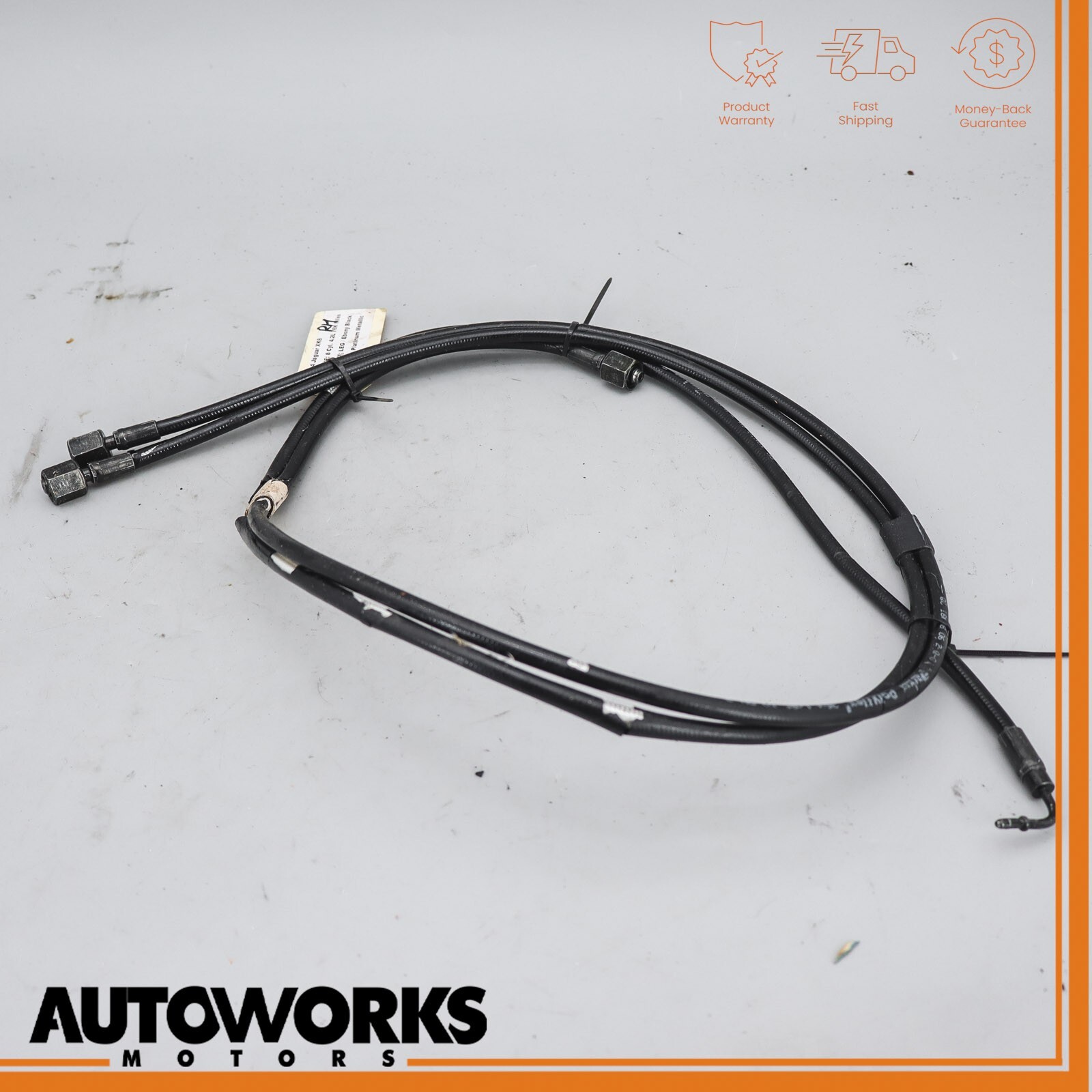01-06 Jaguar XK8 XKR X100 Convertible Top Roof Right Hydraulic Cylinder Line OEM 01-06 Jaguar XK8 XKR X100 Convertible Top Roof Right Hydraulic Cylinder Line OEM