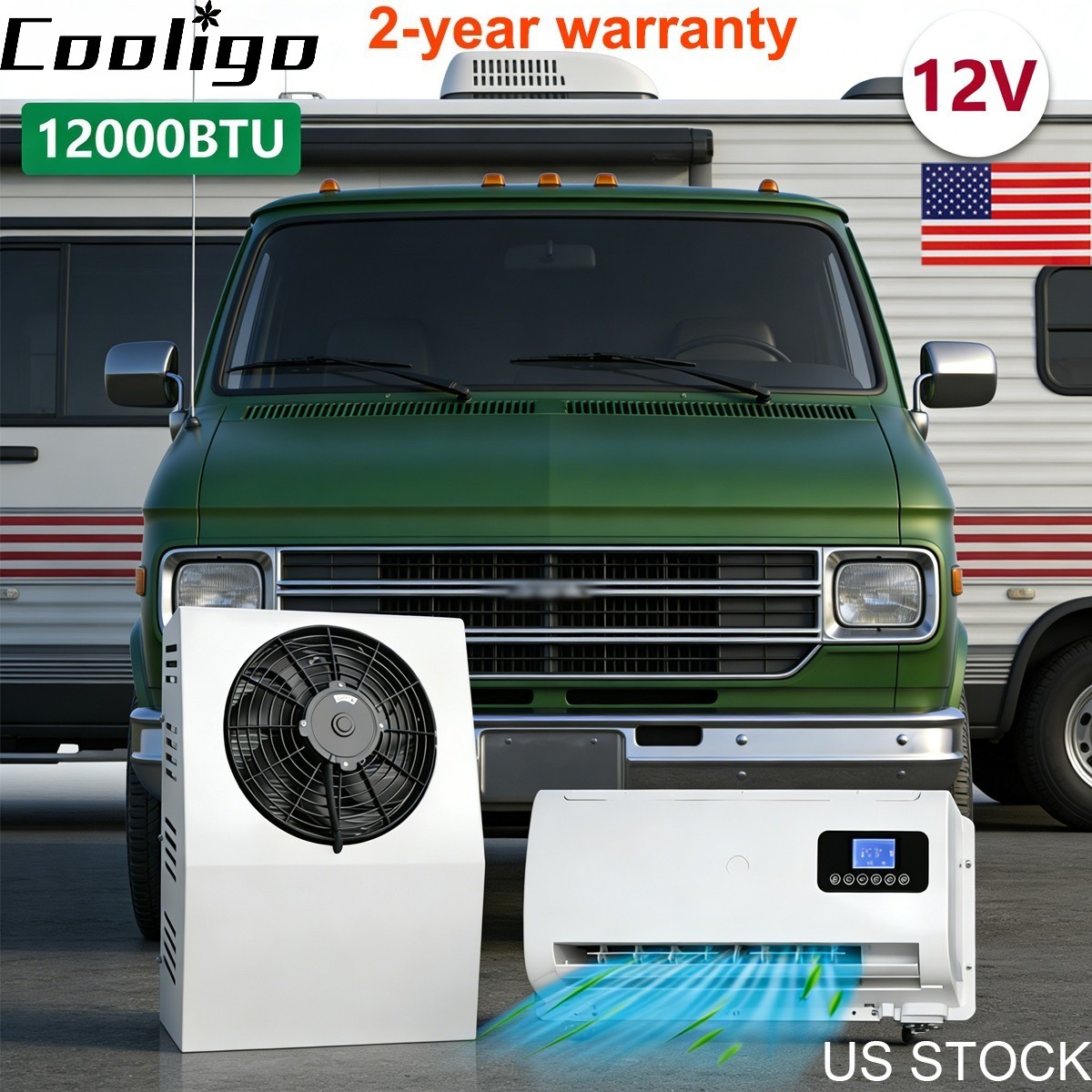 No Noise 12000 BTU 12V AC Unit - New Electric Air Conditioner for RV Truck Cab No Noise 12000 BTU 12V AC Unit - New Electric Air Conditioner for RV Truck Cab