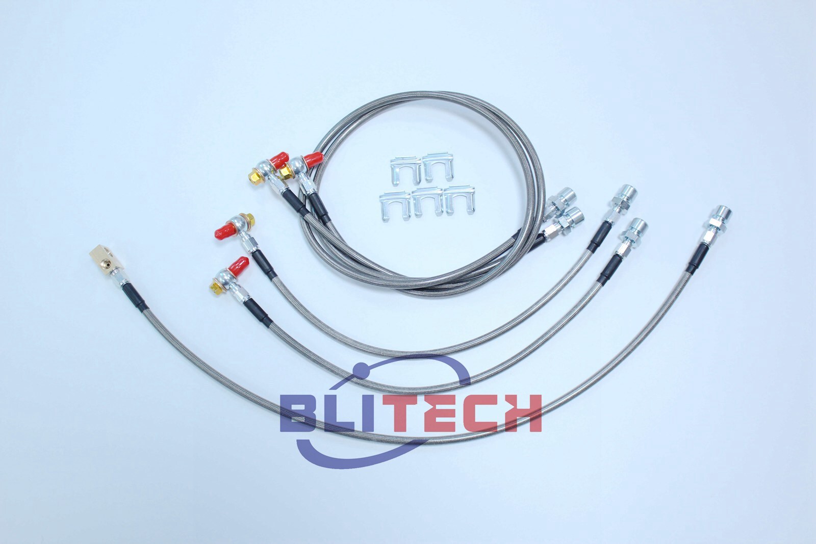 Fit 99-07 Chevy Silverado GMC Sierra 1500/2500/3500 Stainless F&R Brake Lines 