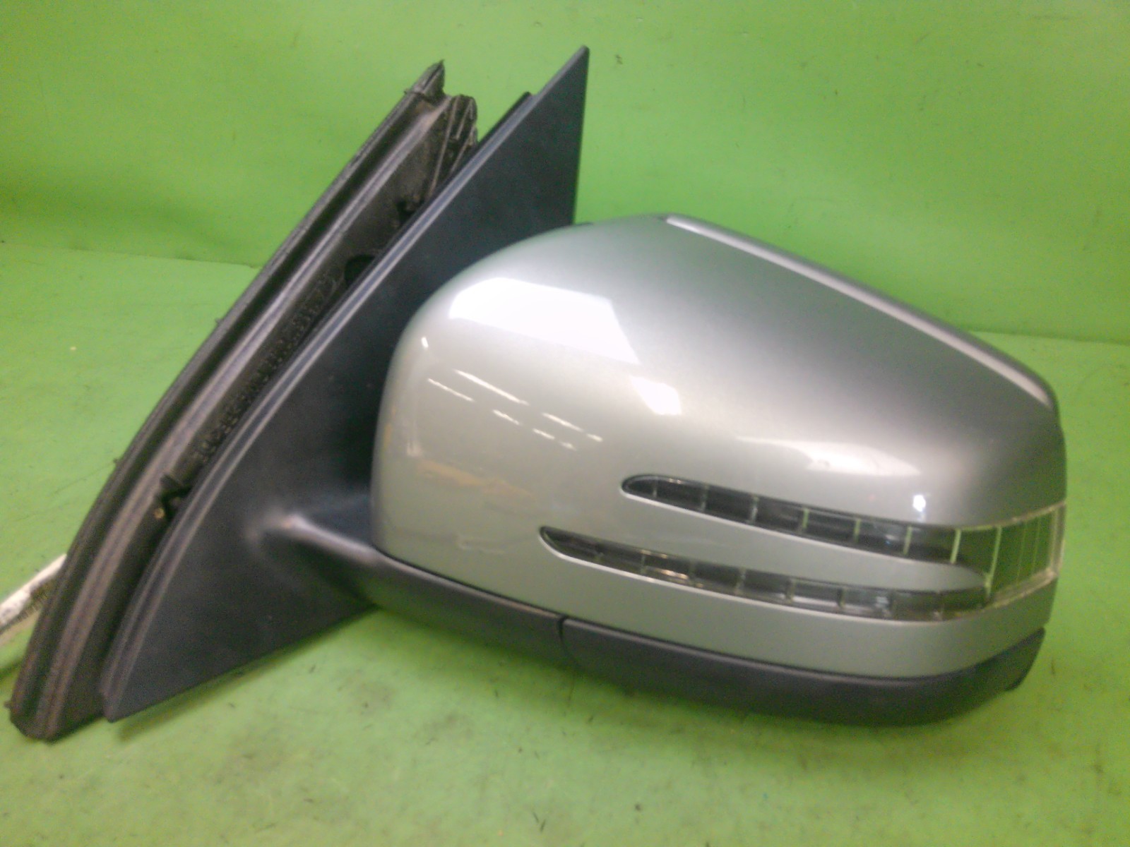 12-15 MERCEDES BENZ ML350 POWER SIGNAL MIRROR DRIVER LEFT SILVER OEM