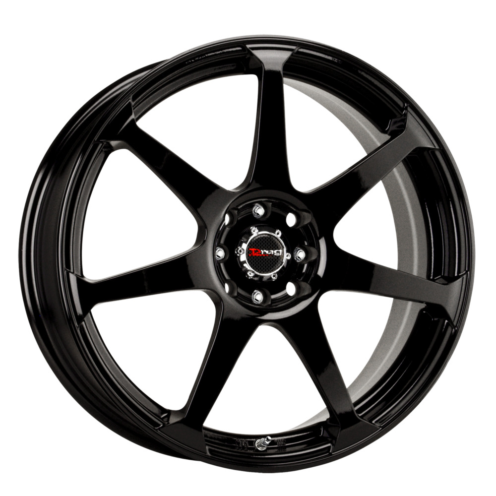 1 New Gloss Black Full Painted 17X7.5 42 4-100/114.30 Drag DR-33 Wheel