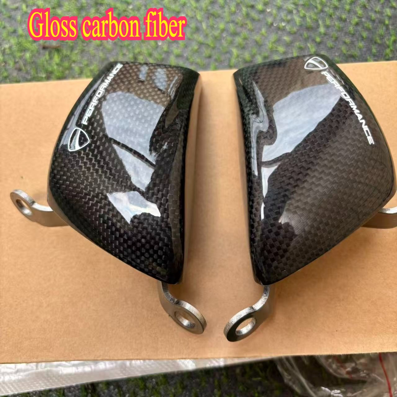 For Ducati Panigale 899 959 1199 1299 V4 S R Gloss carbon fiber Air Brake Duct