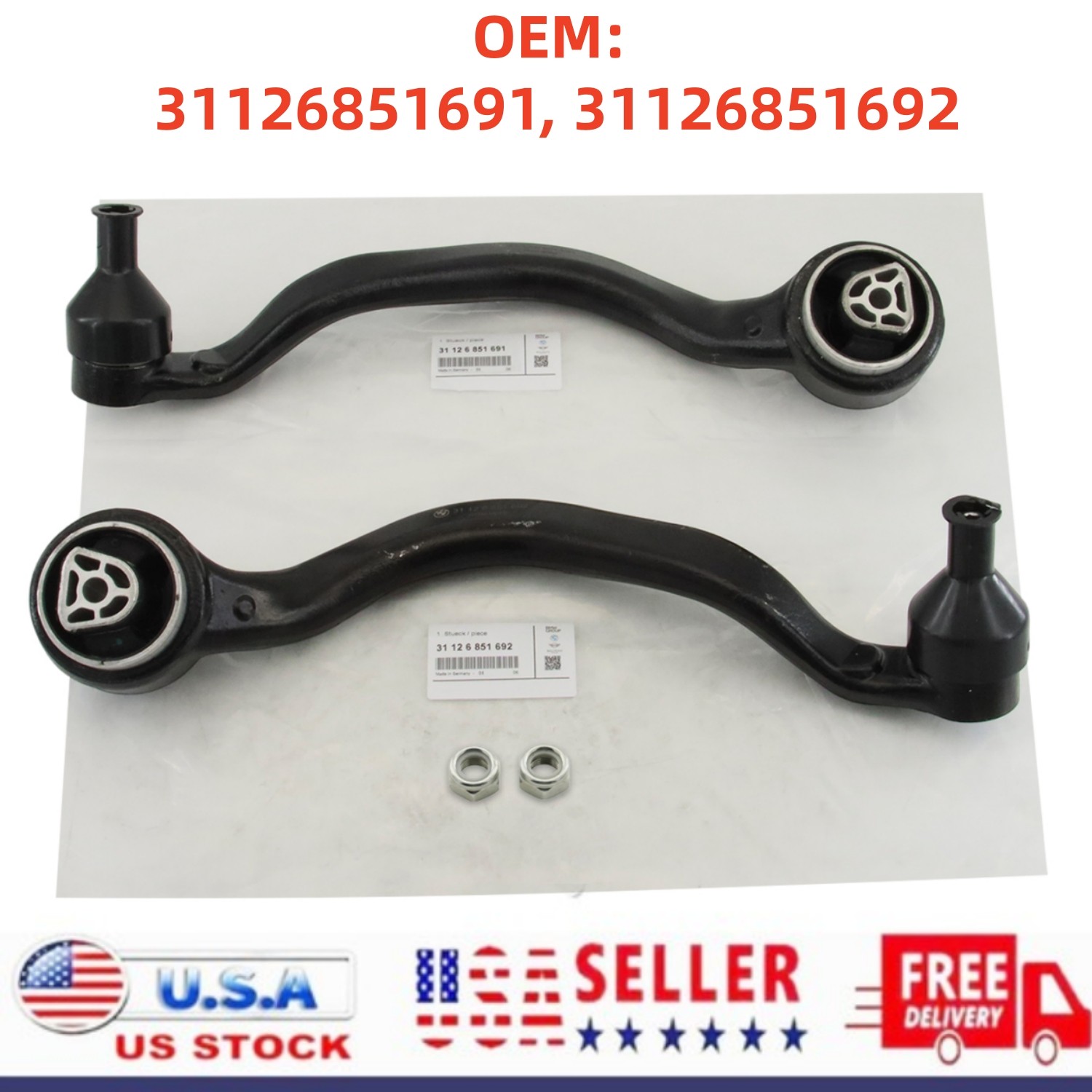 OEM BMW X5 F15 X6 F16 Front Lower Forward Control Arm 31126851691 31126851692 US