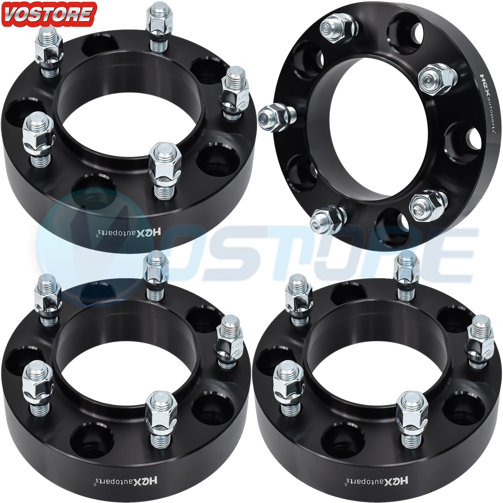 (4) 1.25'' 5 Lug Hubcentric Black Wheel Spacers Adapters 5x150 for Toyota Tundra (4) 1.25'' 5 Lug Hubcentric Black Wheel Spacers Adapters 5x150 for Toyota Tundra