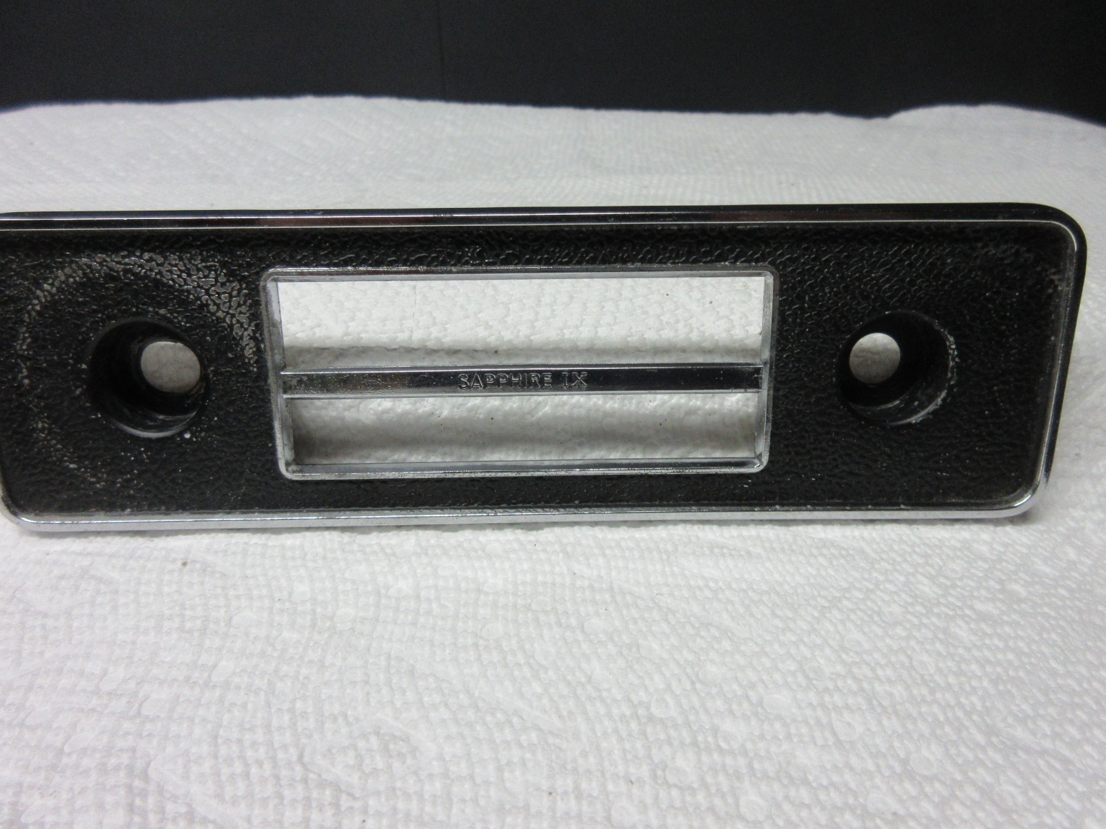 Vintage Volkswagen Sapphire IX Metal Face Plate-Excellent Vintage Volkswagen Sapphire IX Metal Face Plate-Excellent
