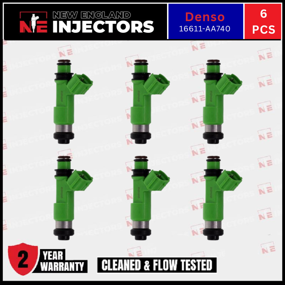 Set of 6 Reman Denso Fuel Injector 16611-AA740 For Subaru Outback 3.6L 15-18