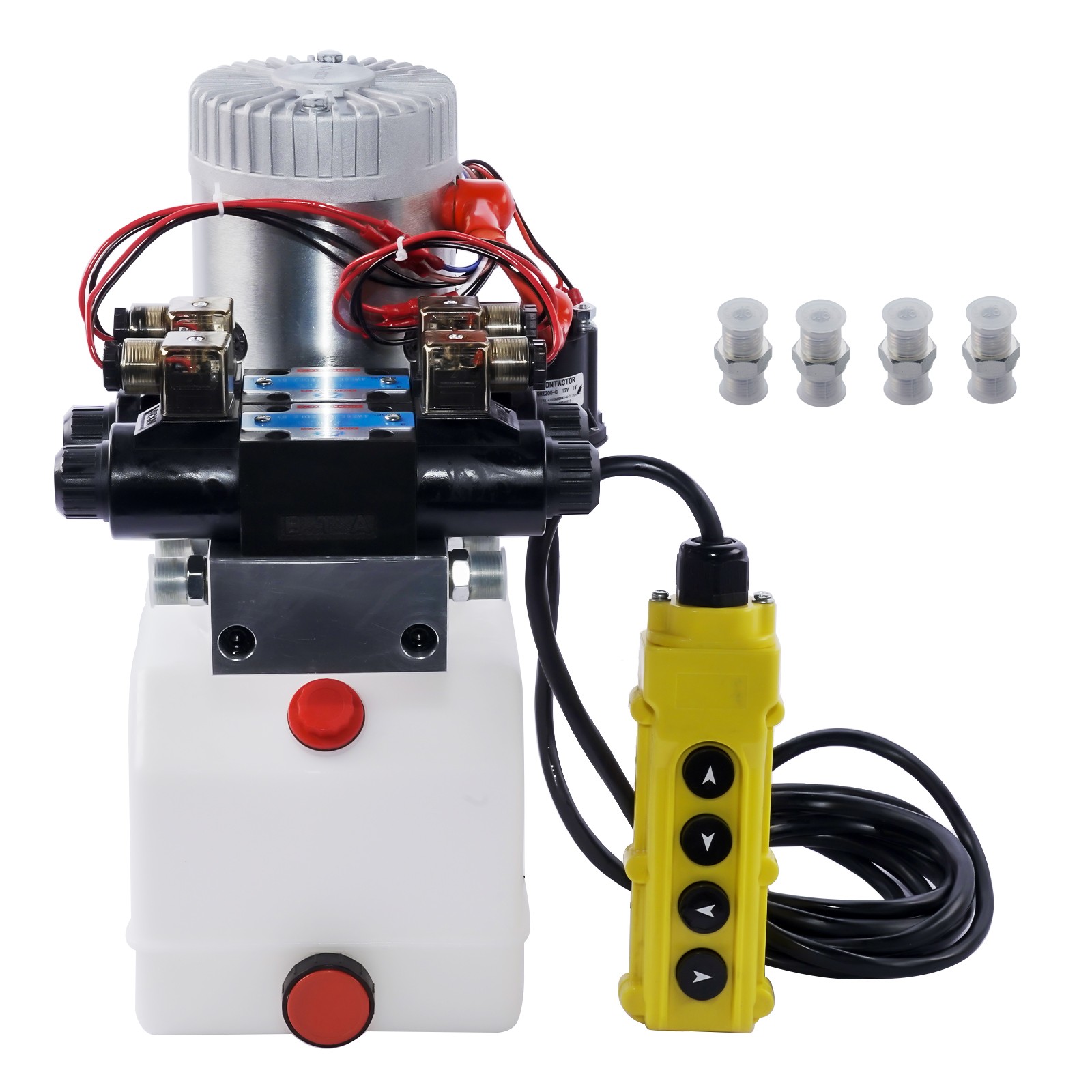 Hydraulic Power Unit Double Acting Hydraulic Pump 4.5 Quart Reservoir 12V DC