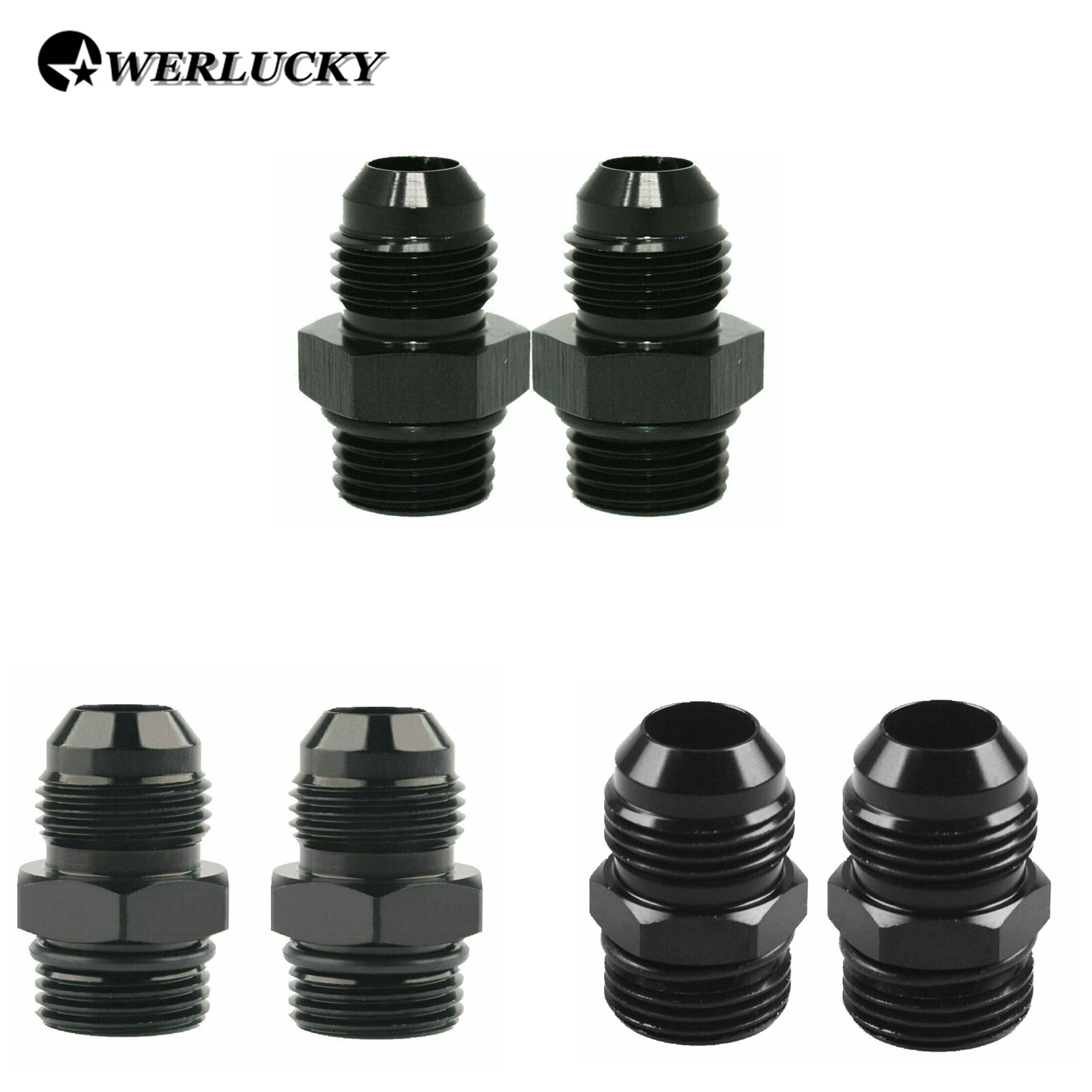 2pcs ORB -6 -8 -10 O-ring Boss AN6 AN8 AN10 to 6AN 8AN 10AN Male Adapter Fitting 2pcs ORB -6 -8 -10 O-ring Boss AN6 AN8 AN10 to 6AN 8AN 10AN Male Adapter Fitting
