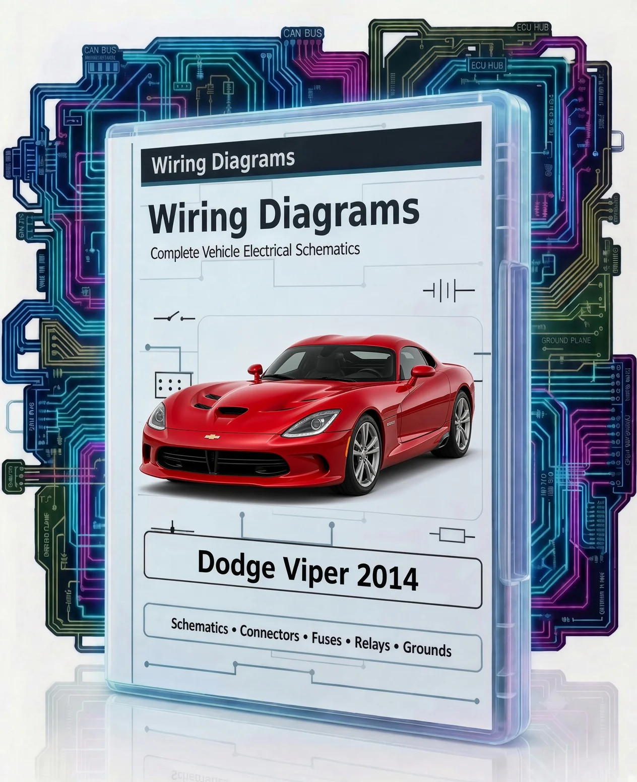 2014 Dodge Viper Complete Color Electrical Wiring Diagrams Schematics PDF on USB