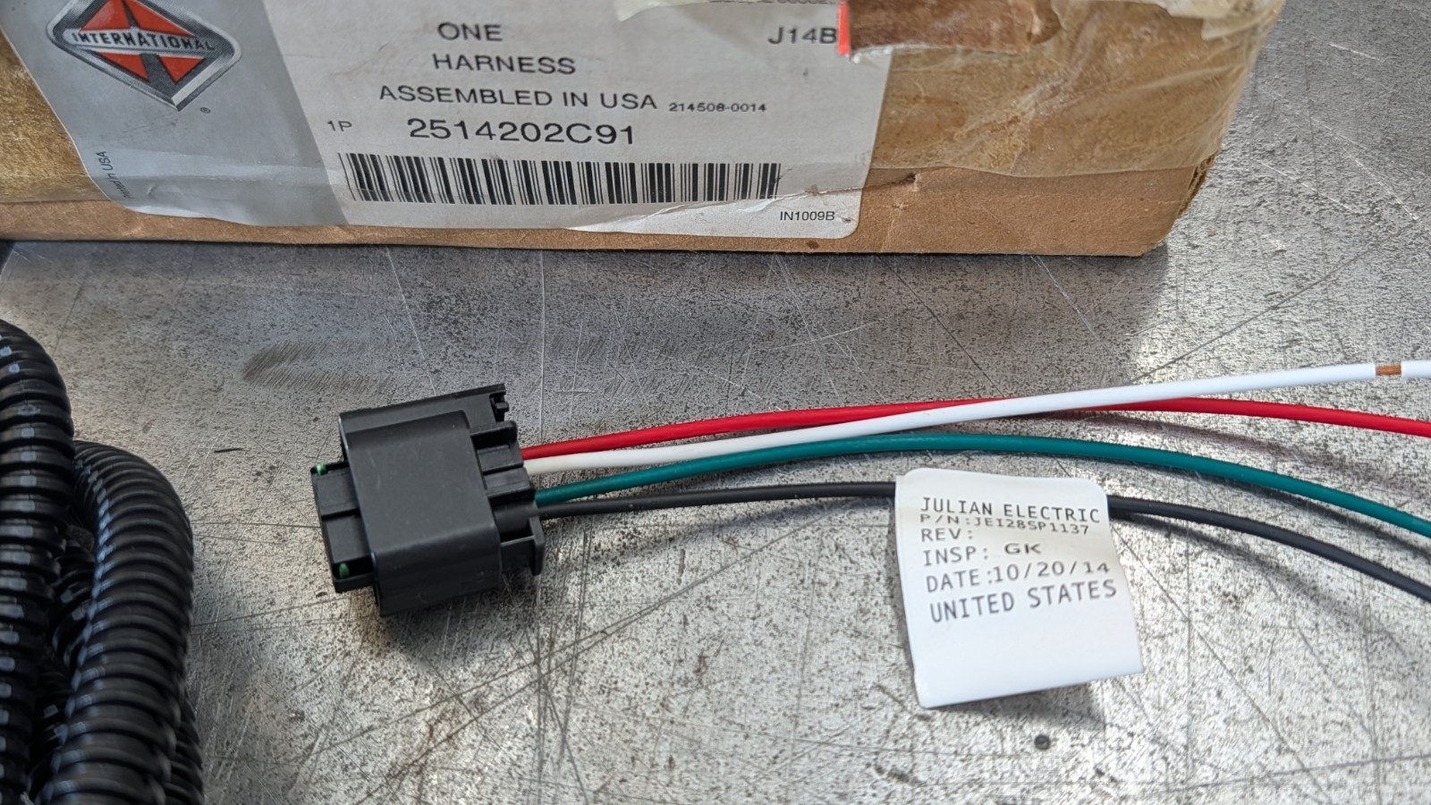 2514202C91 International HVAC Jumper Harness for A/C Pressure Switch 4051001C2