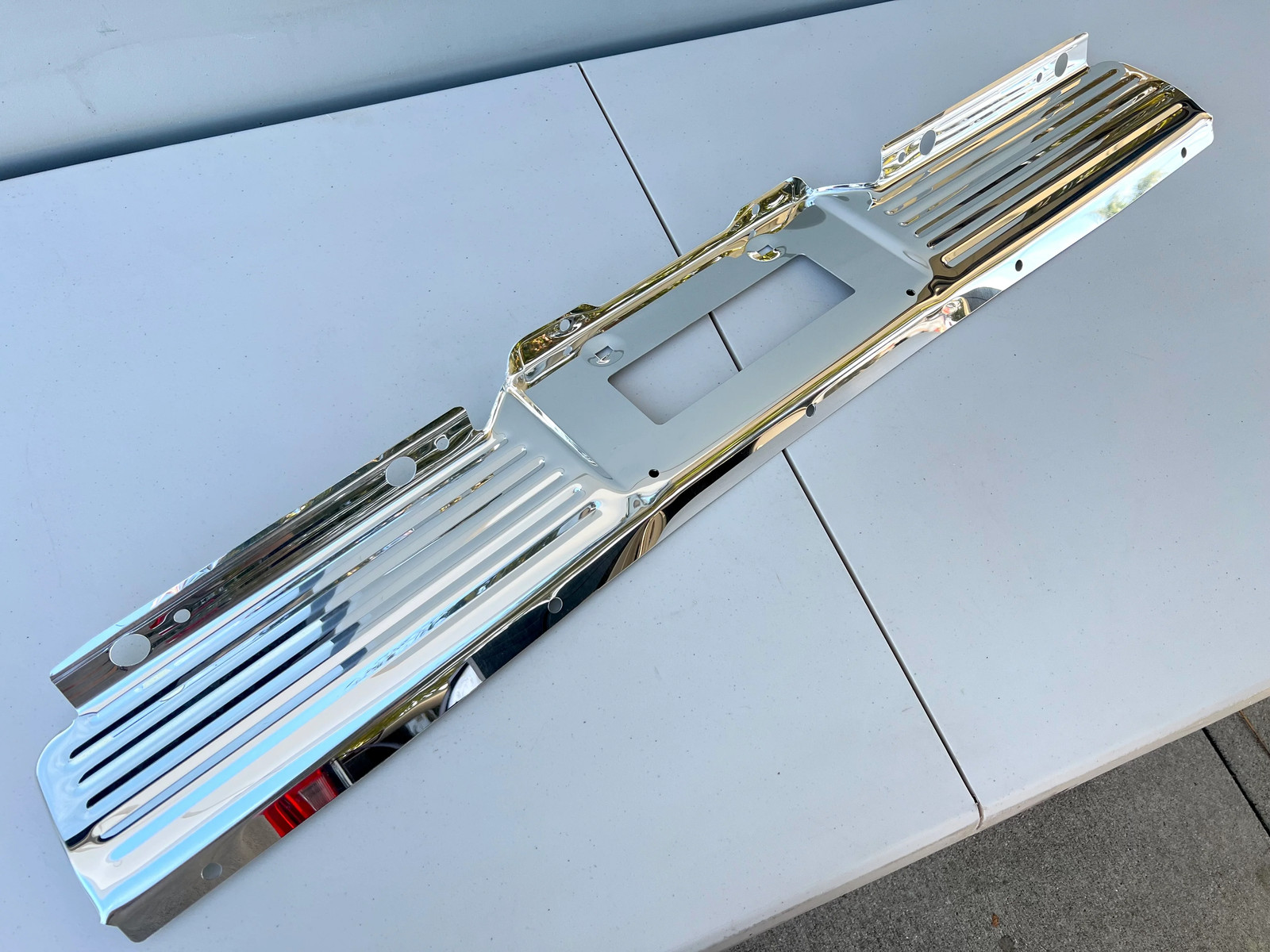 1963 CHEVROLET IMPALA , FULL-SIZE PASSENGER CAR REAR LICENSE PLATE PANEL  [NEW]