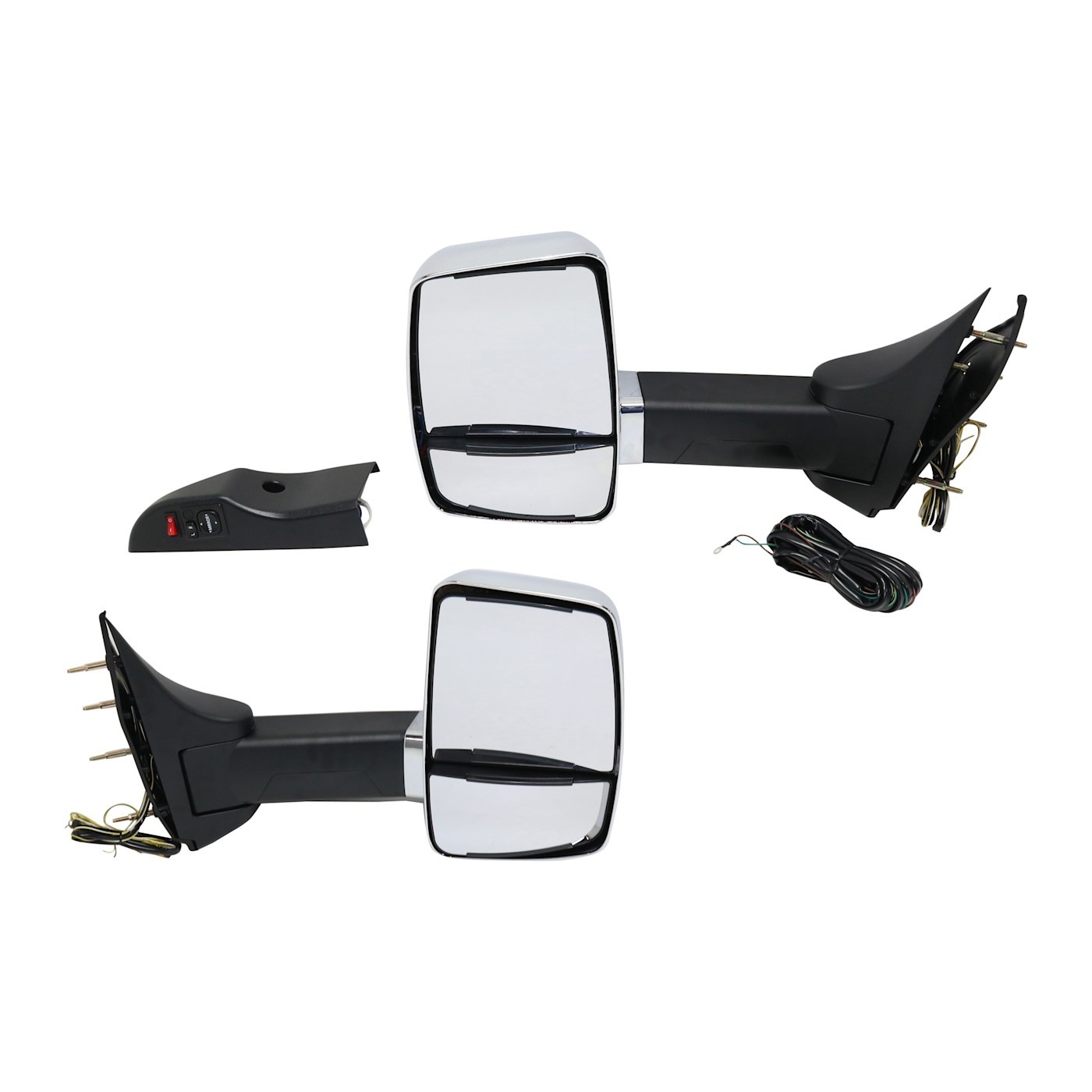 Pair Set of 2 Towing Mirrors  Driver & Passenger Side Heated for E450 Van E150