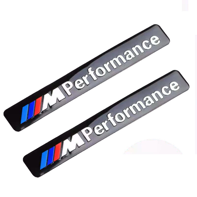 2 X Metal M performance 8.5CM Emblems Fender Badge Car Truck Decal Sticker