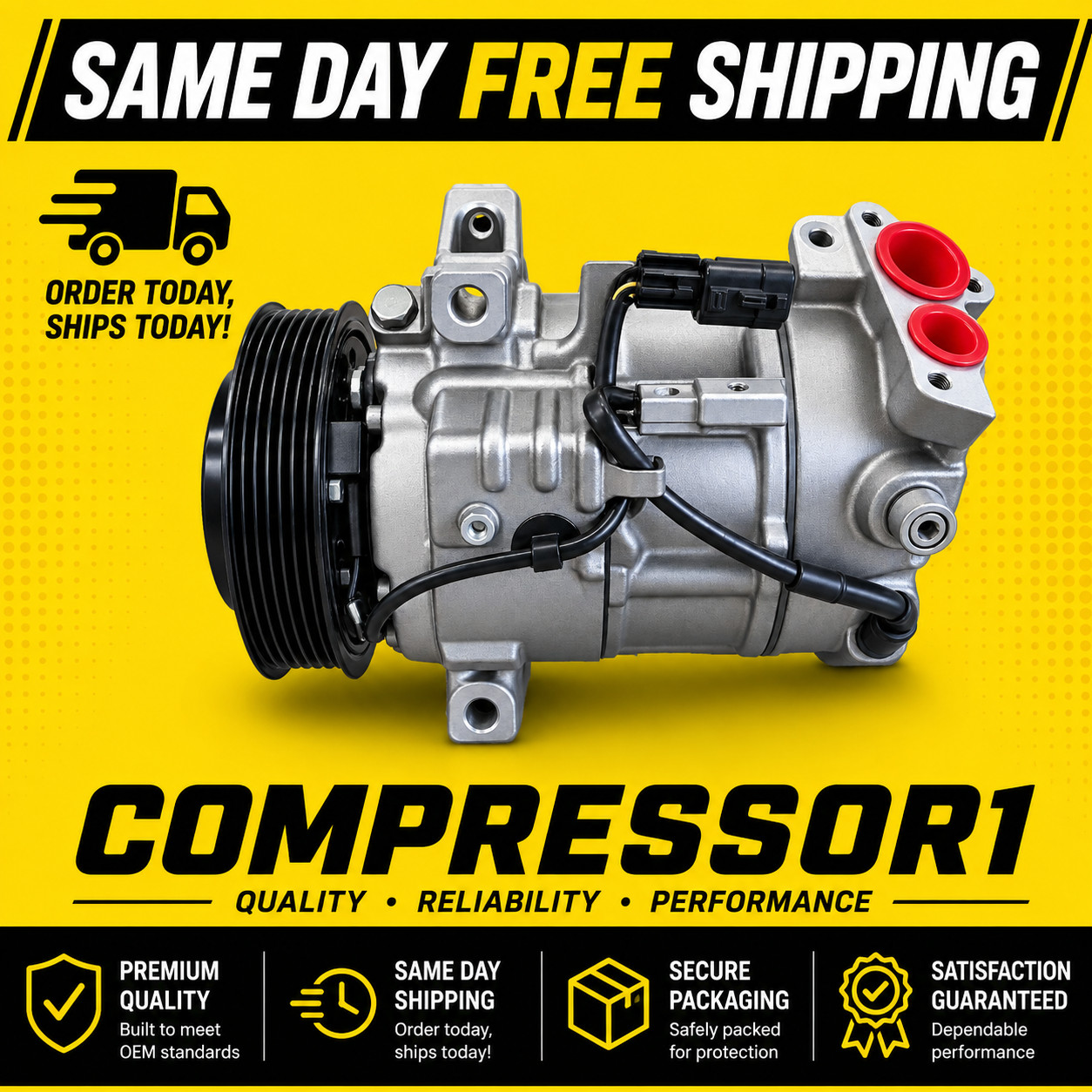 AC Compressor For Nissan Rogue Sport 2.0L 2018 2019 2020, Infiniti QX50 2019-20
