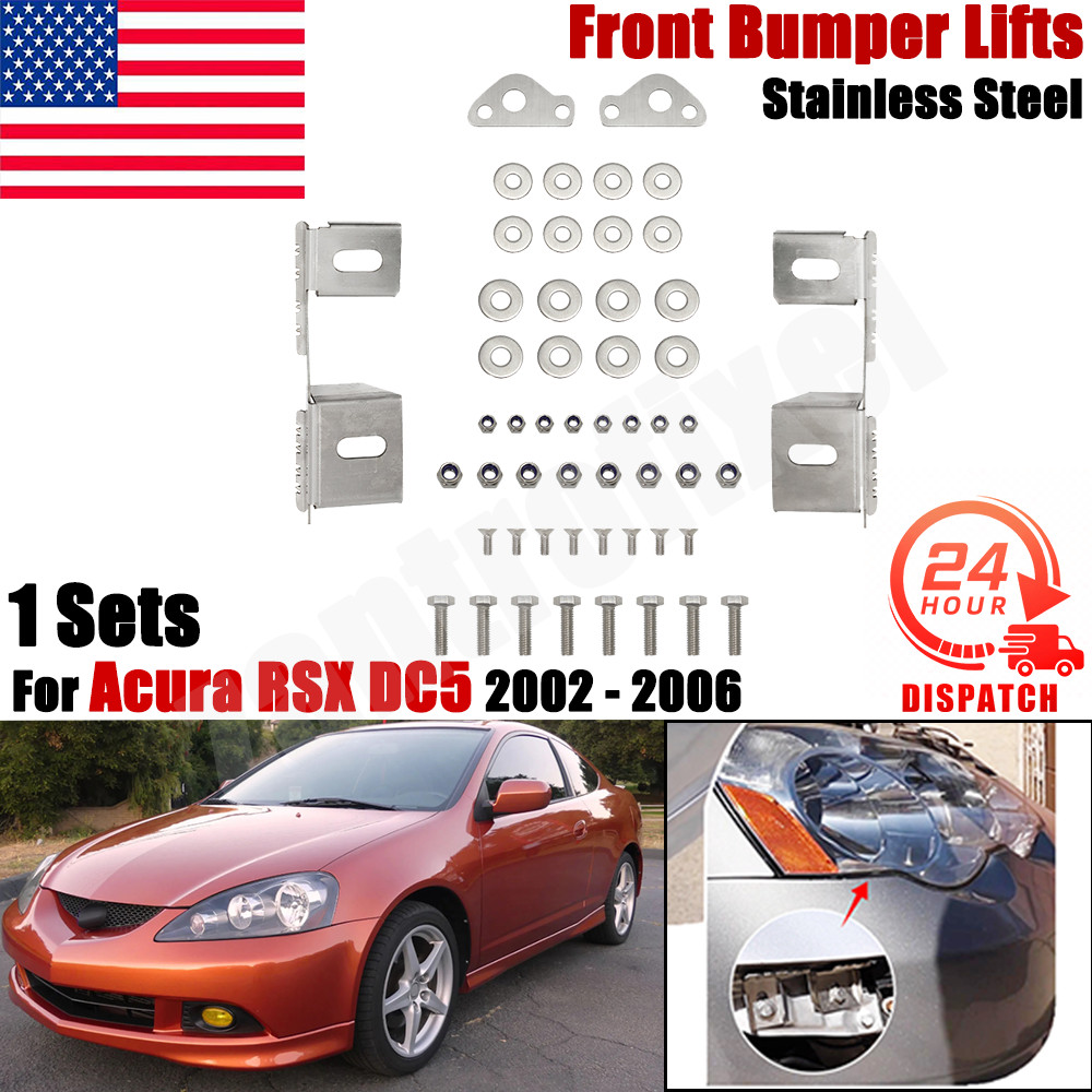 US Front Bumper Lifts For Acura RSX DC5 2002-2006 With Hardware Gap Fix Lift Kit