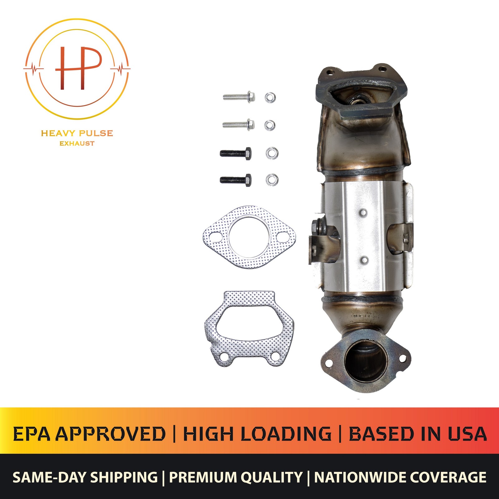 Front Left Catalytic Converter with Integrated Exhaust Manifold for 2014-2017 Ra Front Left Catalytic Converter with Integrated Exhaust Manifold for 2014-2017 Ra