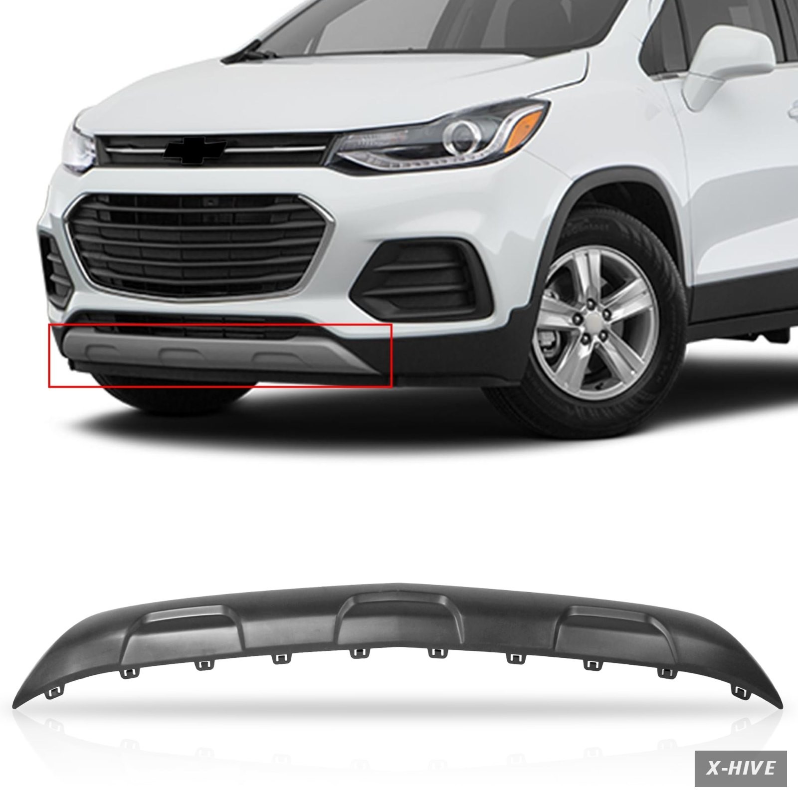 Front Bumper Valance Panel Lower Skid Plate For 2017 2018 2019 2020 2021 2022